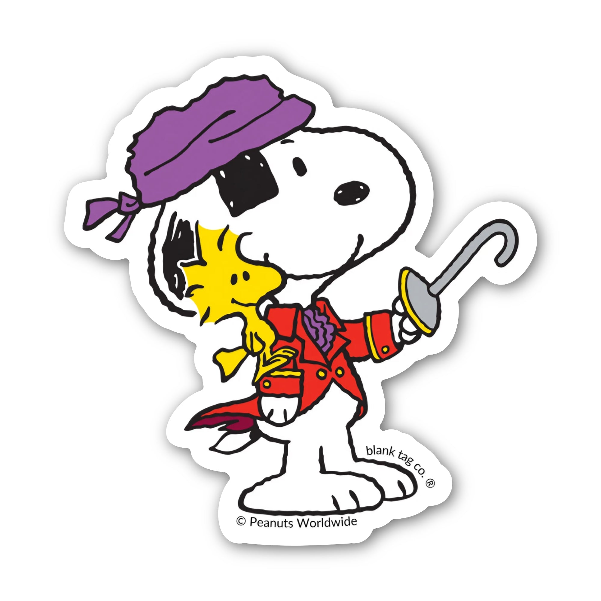 Peanuts® Waterproof Sticker - Pirate Snoopy