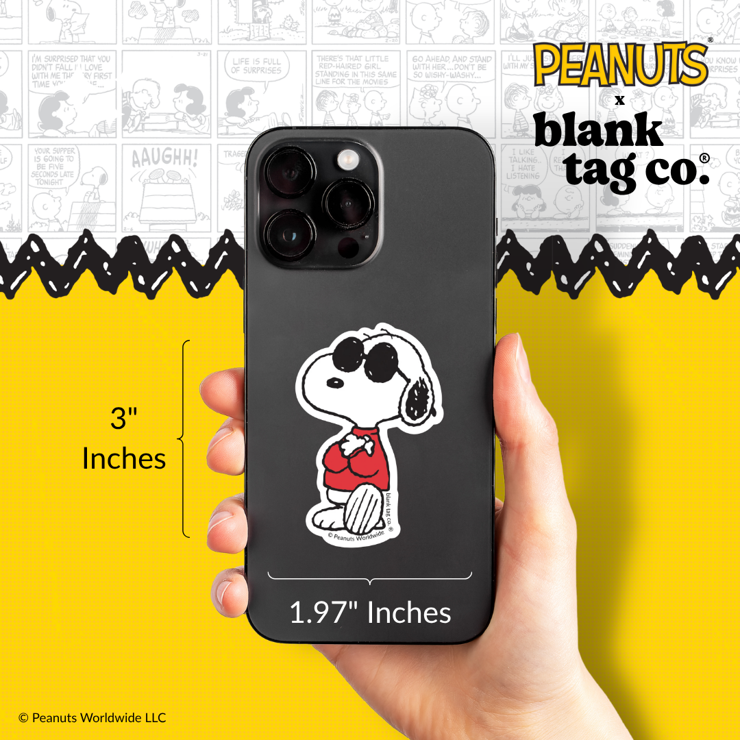 Peanuts® Waterproof Sticker - Joe Cool Posted Up