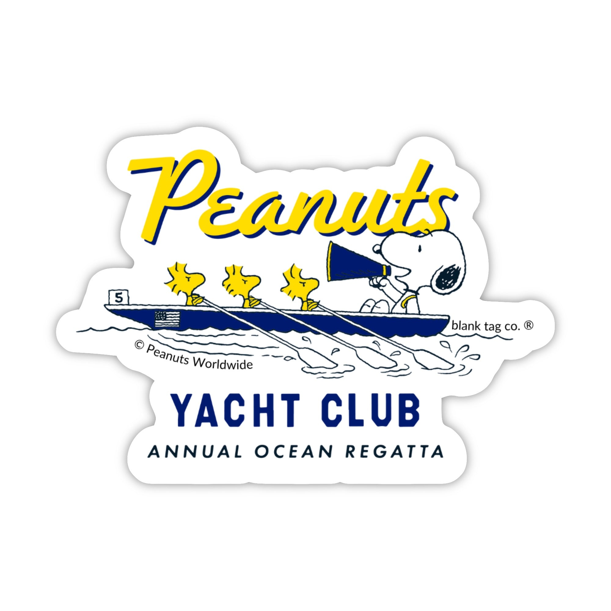 Peanuts® Waterproof Sticker - Peanuts Rowing