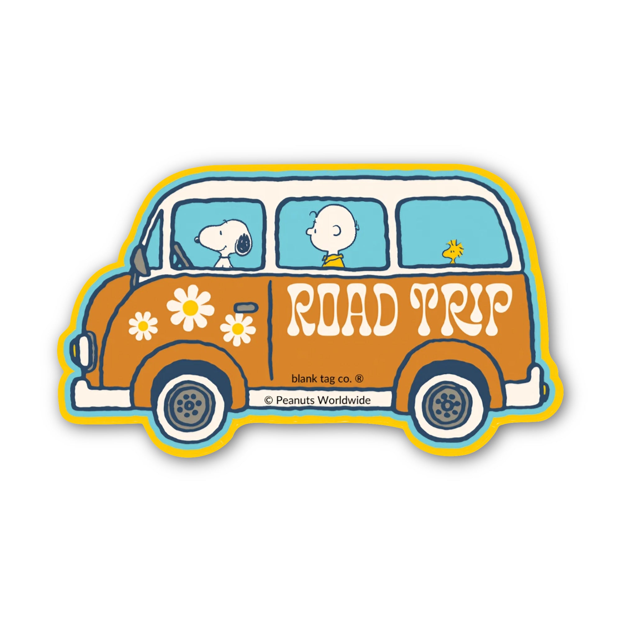 Peanuts® Waterproof Sticker - Road Trip