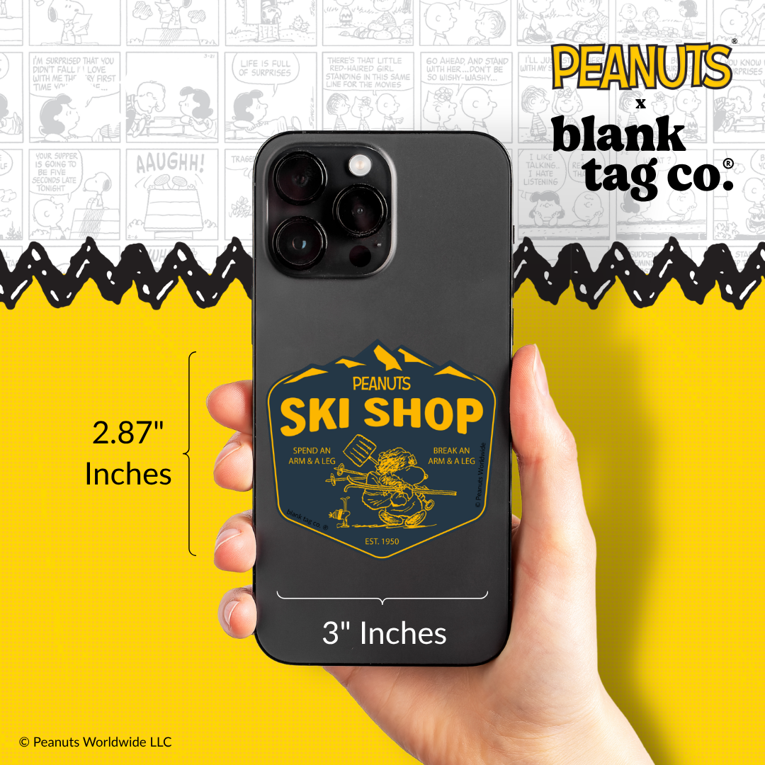 Peanuts® Waterproof Sticker - Peanuts Ski Shop