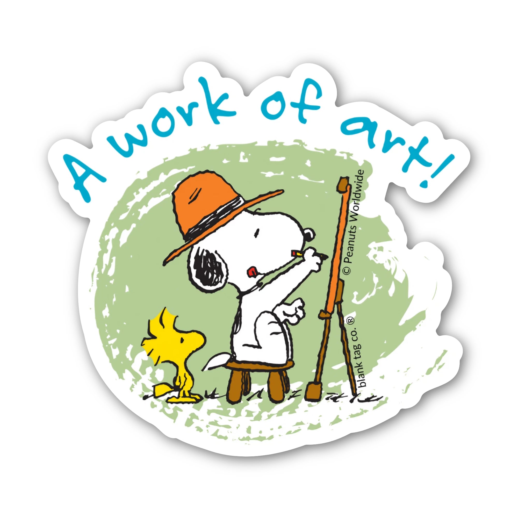 Peanuts® Waterproof Sticker - Work Of Art