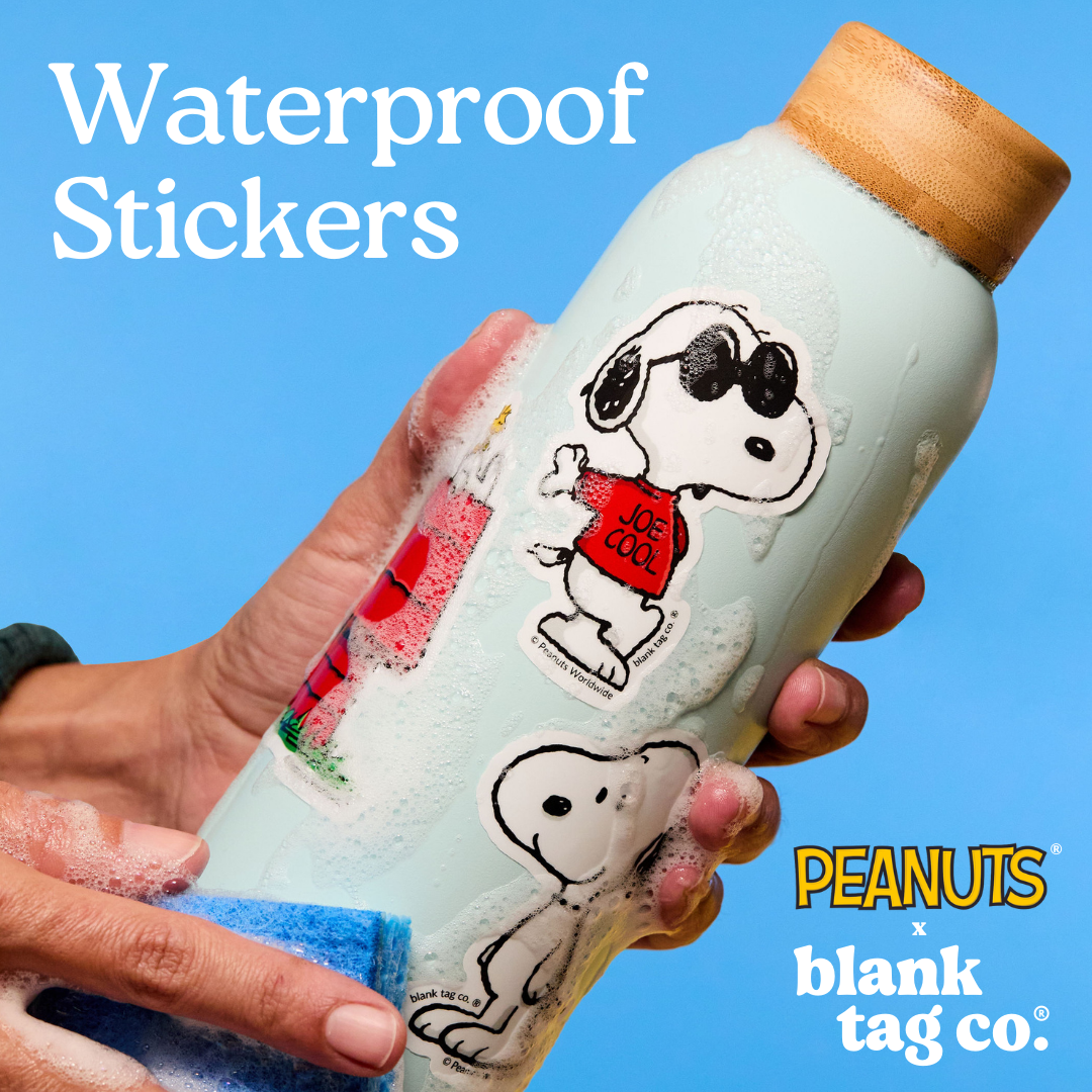Peanuts® Peanuts Gang With A Christmas Tree Waterproof Sticker