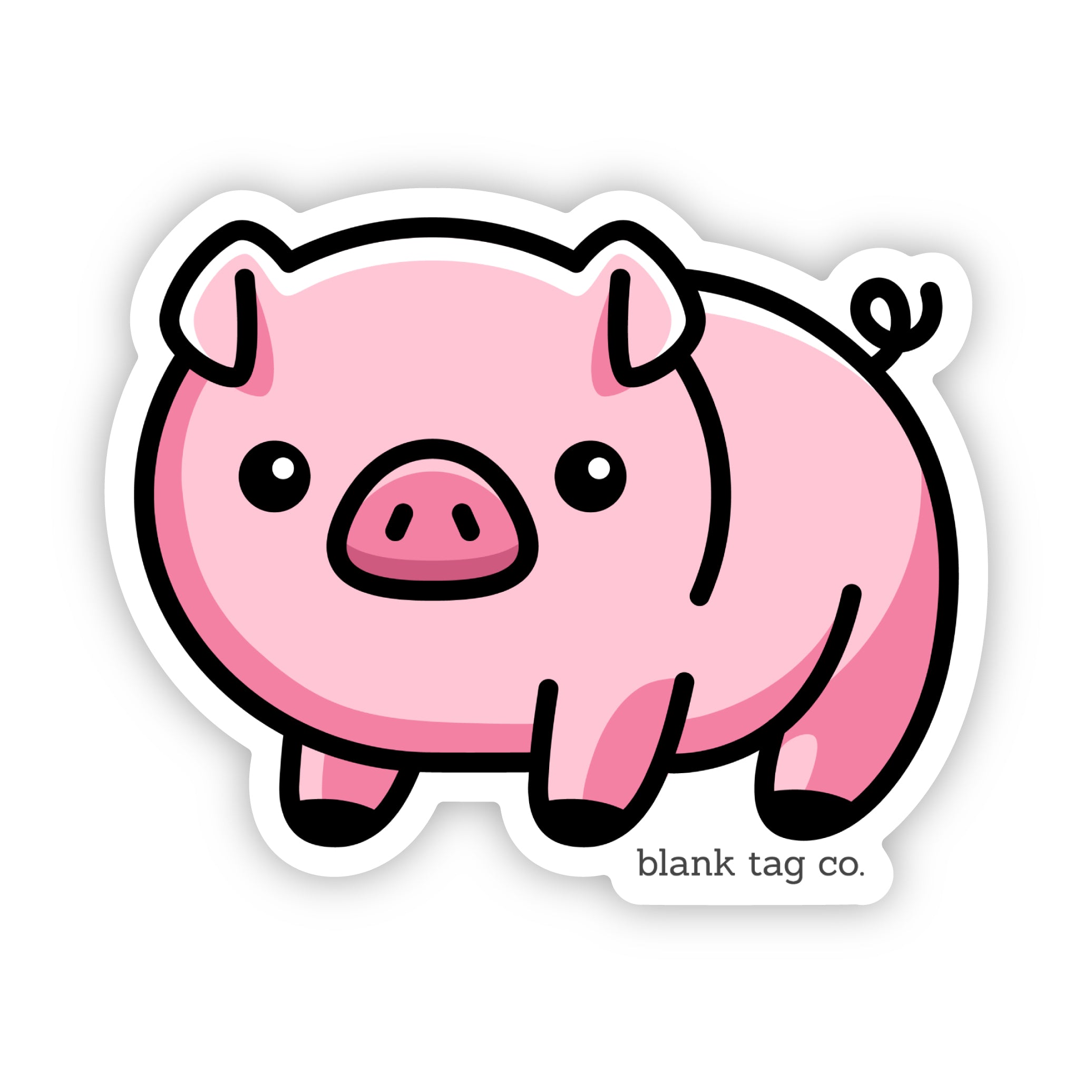 Blank Tag Co.® Piggy Waterproof Sticker