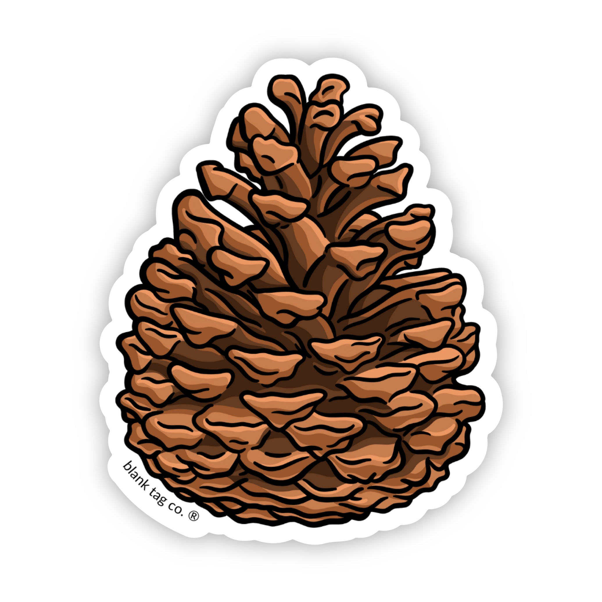Blank Tag Co.® Pinecone Waterproof Sticker