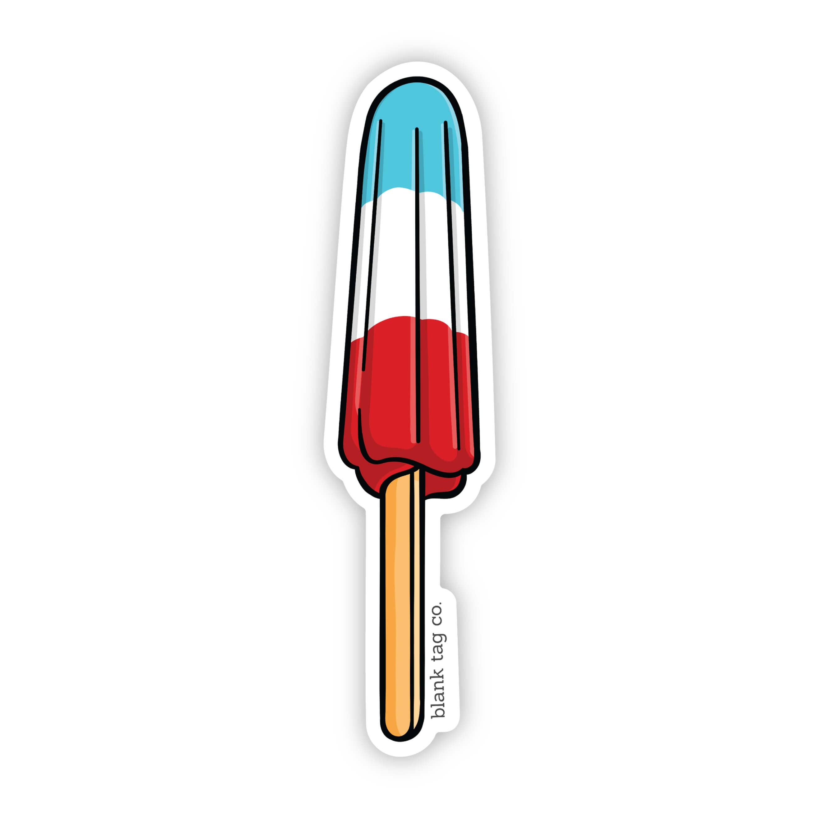 Blank Tag Co.® Popsicle Waterproof Sticker