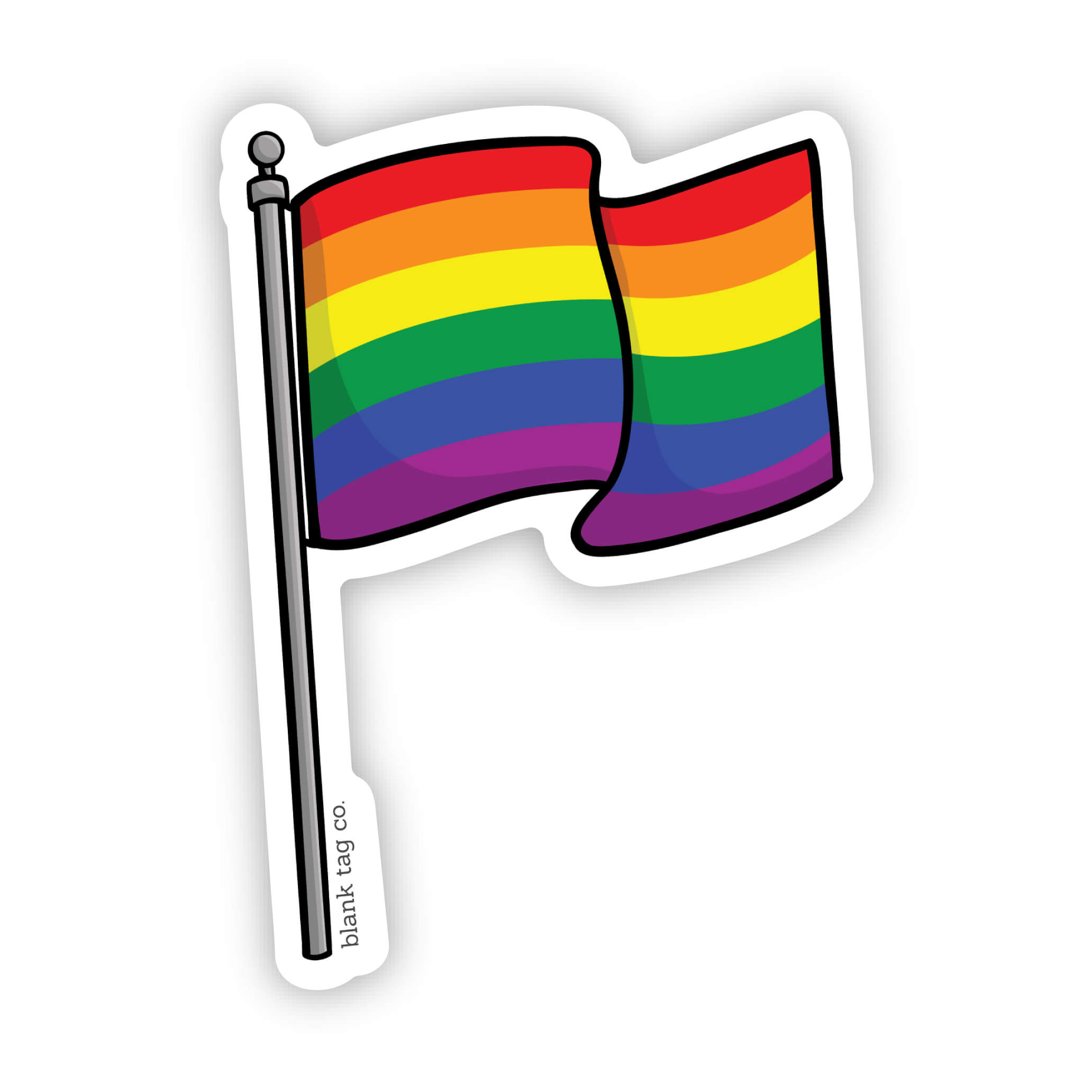 Blank Tag Co.® Waterproof Pride Flag Sticker