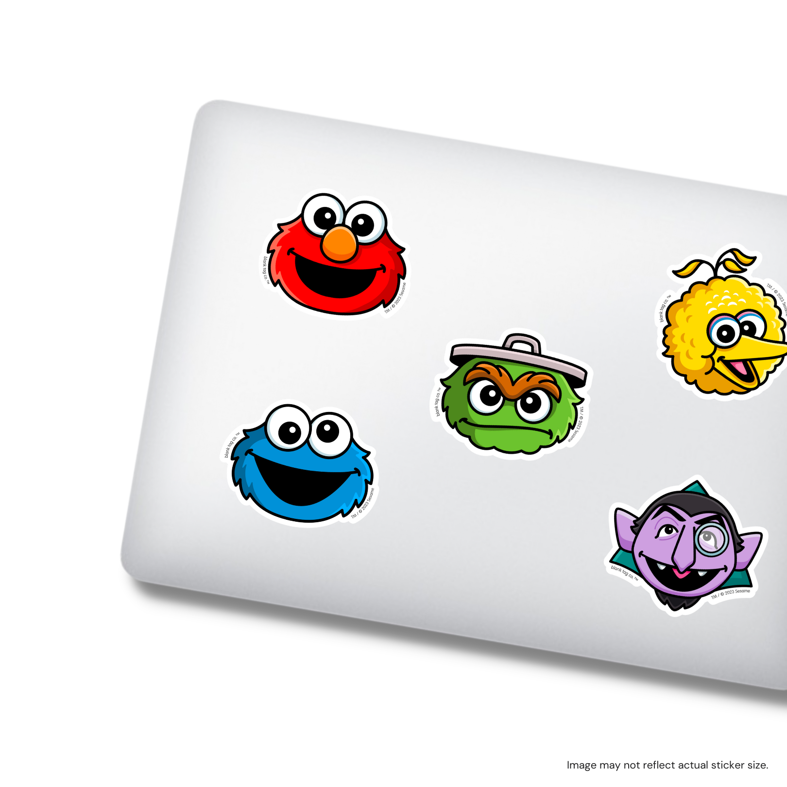 Oscar The Grouch Face Sticker