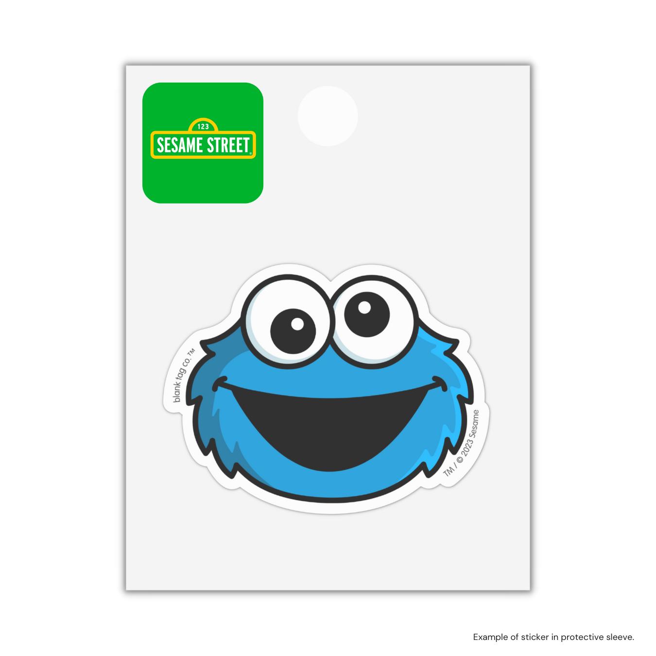 The Cookie Monster Face Sticker