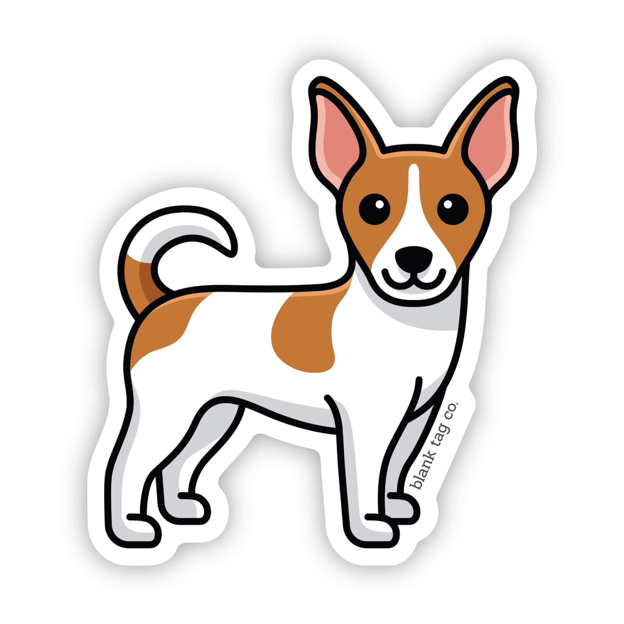 Blank Tag Co.® Waterproof Rat Terrier Sticker