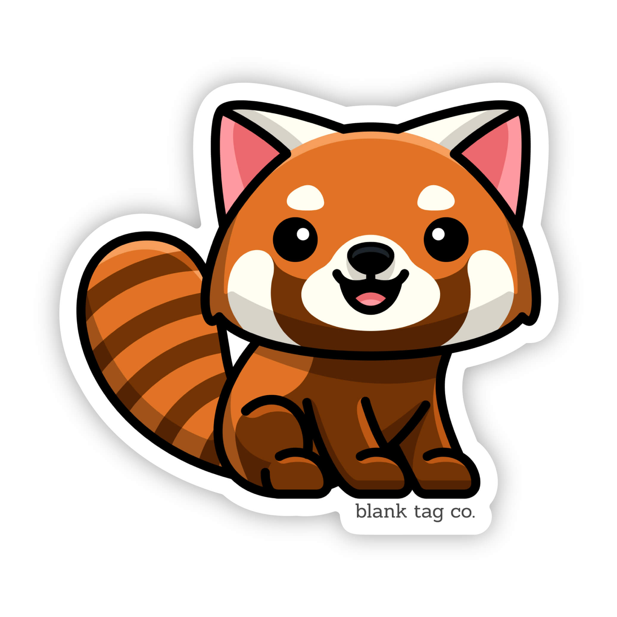 Blank Tag Co.® Red Panda Waterproof Sticker