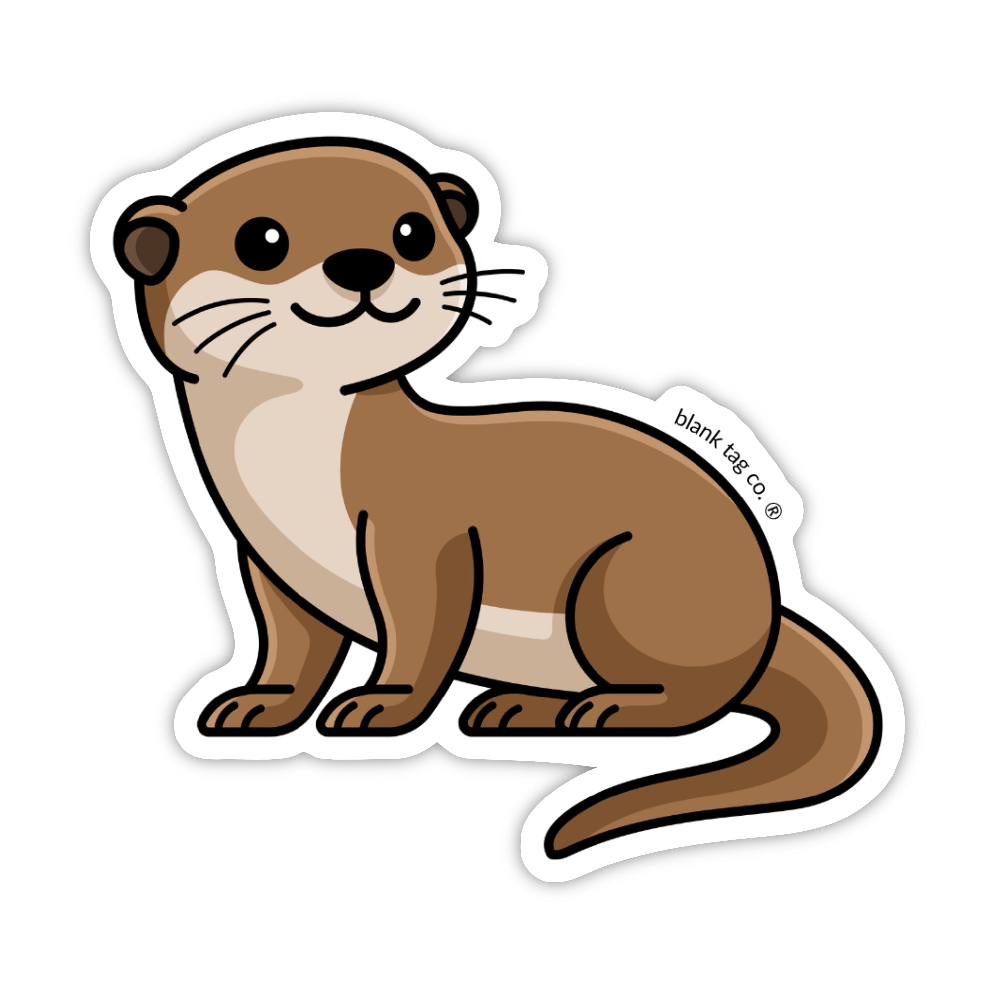 Blank Tag Co.® Waterproof Sticker - River Otter
