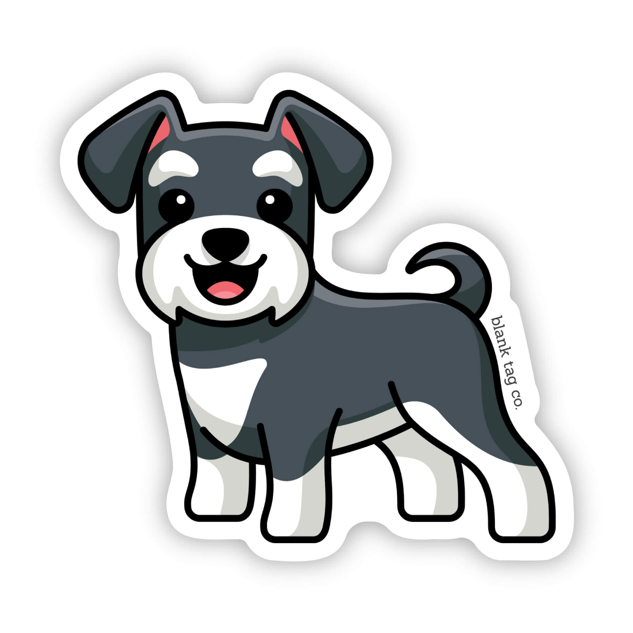 Blank Tag Co.® Schnauzer Waterproof Sticker