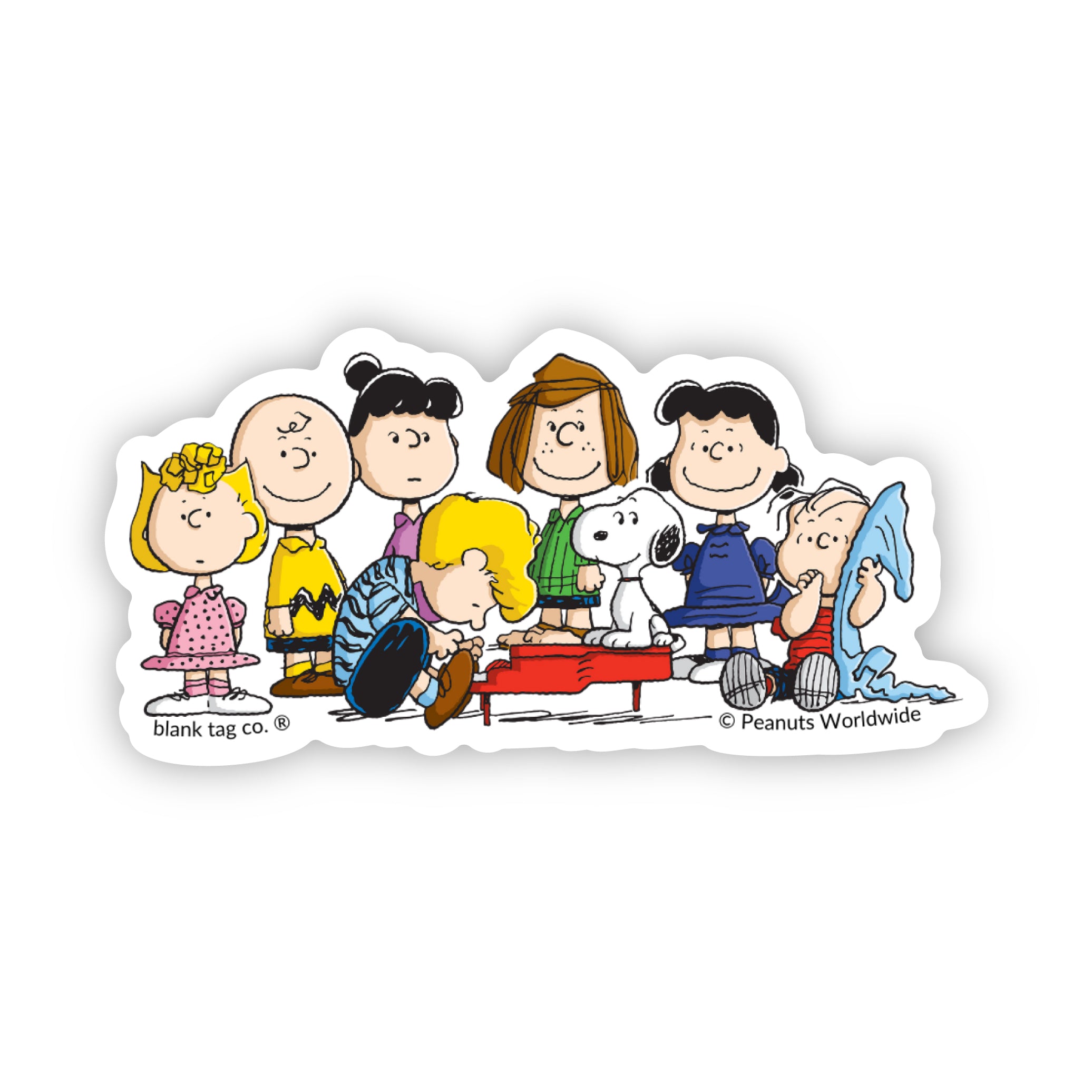 Peanuts® Schroeder Playing The Piano Sticker