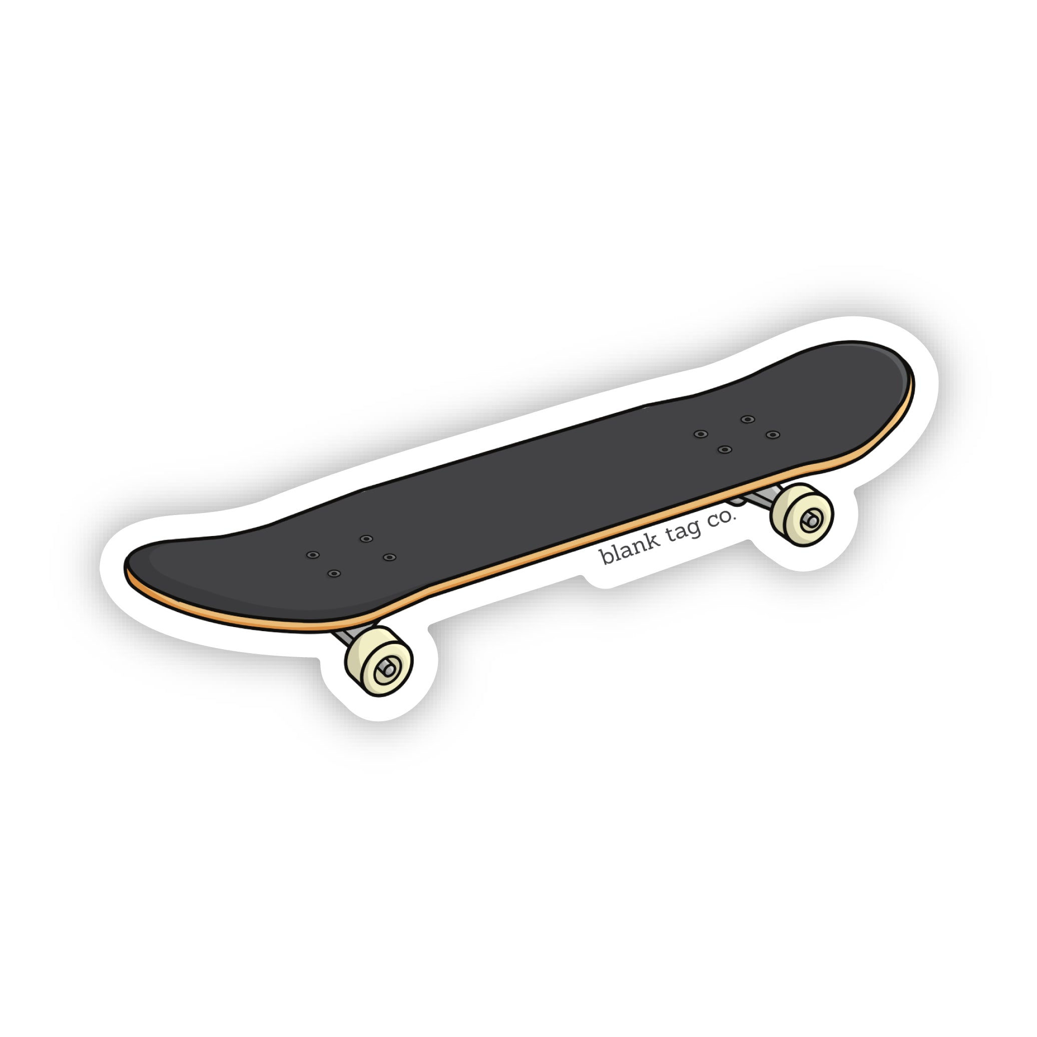 Blank Tag Co.® Waterproof Skateboard Sticker