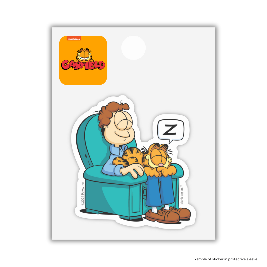 The Garfield and John Sticker
