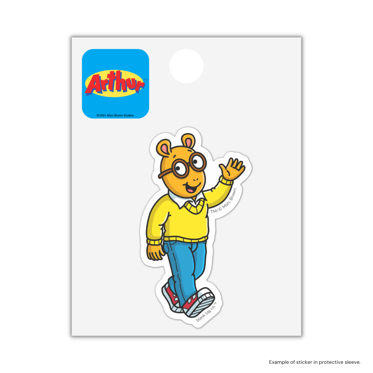 The Arthur Waving Sticker