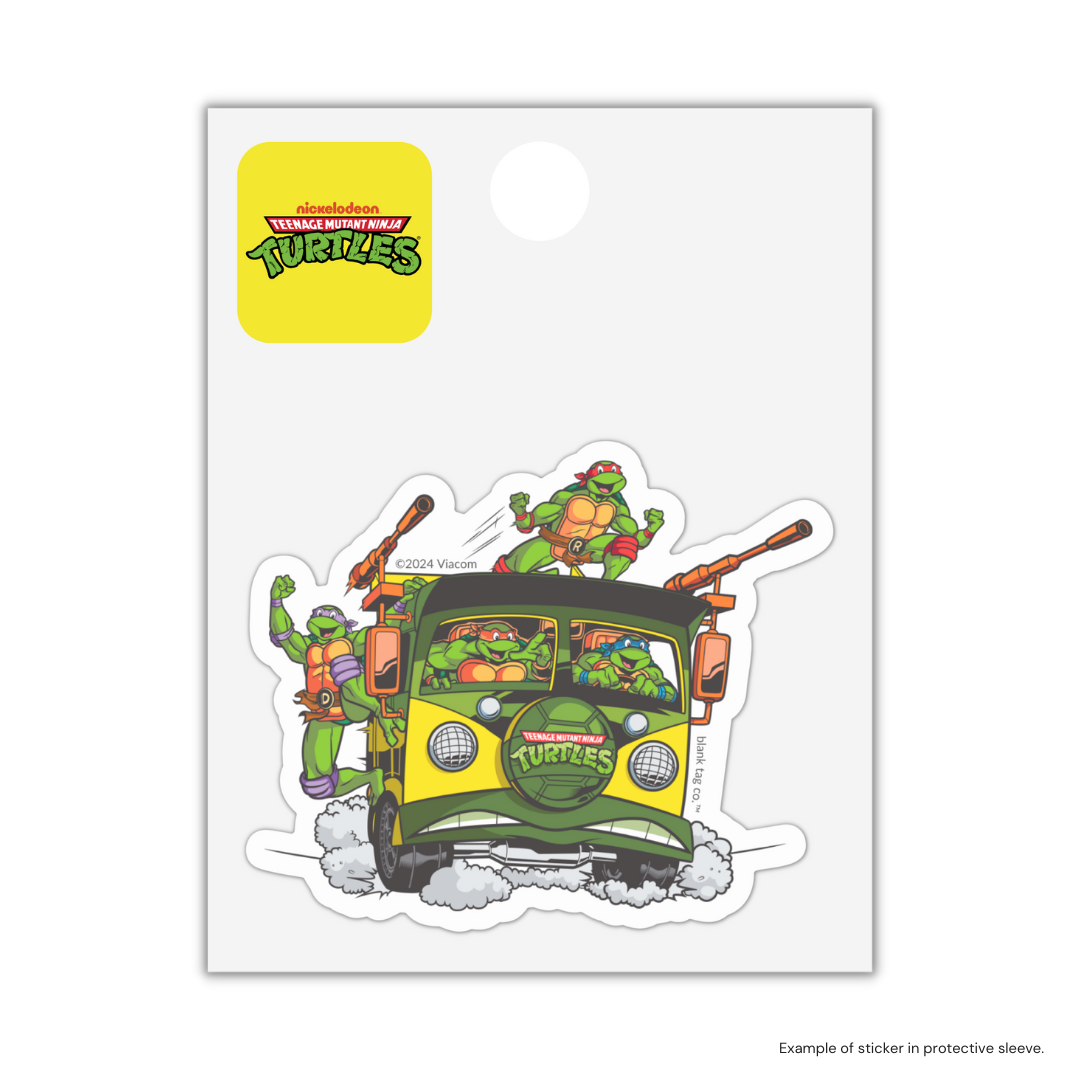 The TMNT Party Wagon Sticker