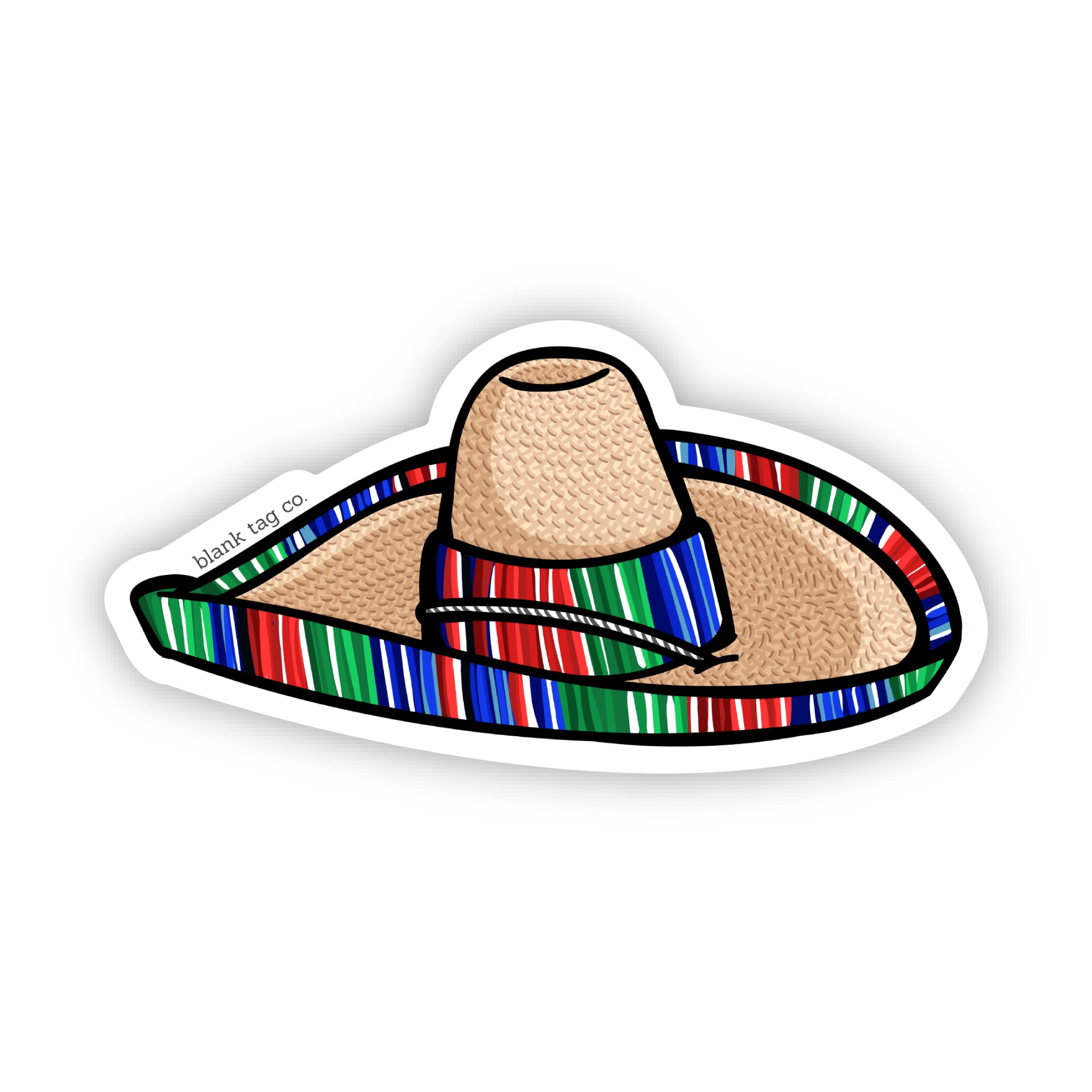 Blank Tag Co.® Waterproof Sticker - Sombrero
