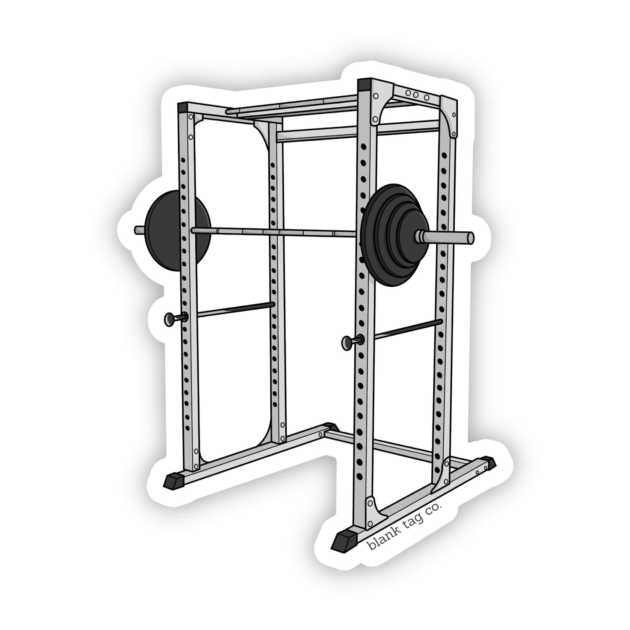 Blank Tag Co.® Squat Rack Waterproof Sticker
