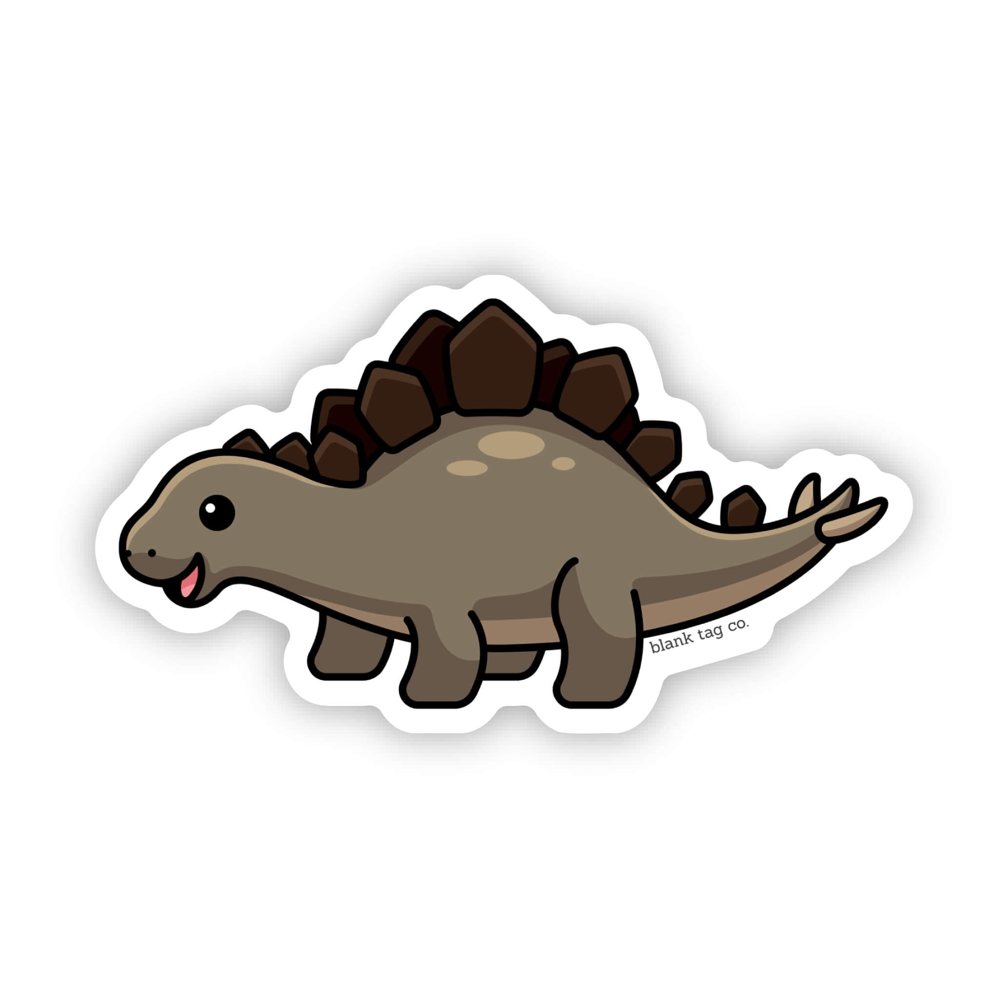 Blank Tag Co.® Waterproof Stegosaurus Sticker