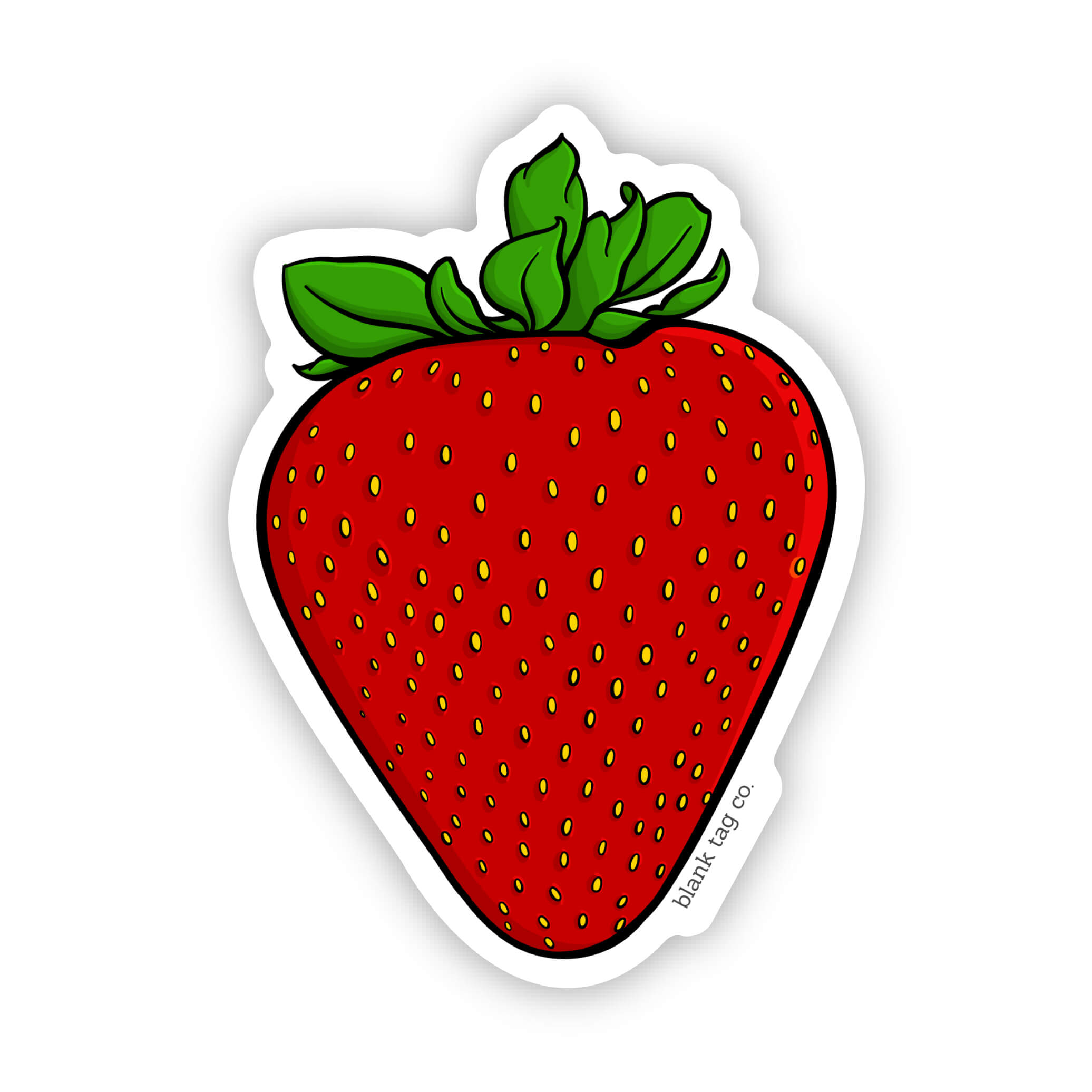 Blank Tag Co.® Strawberry Waterproof Sticker