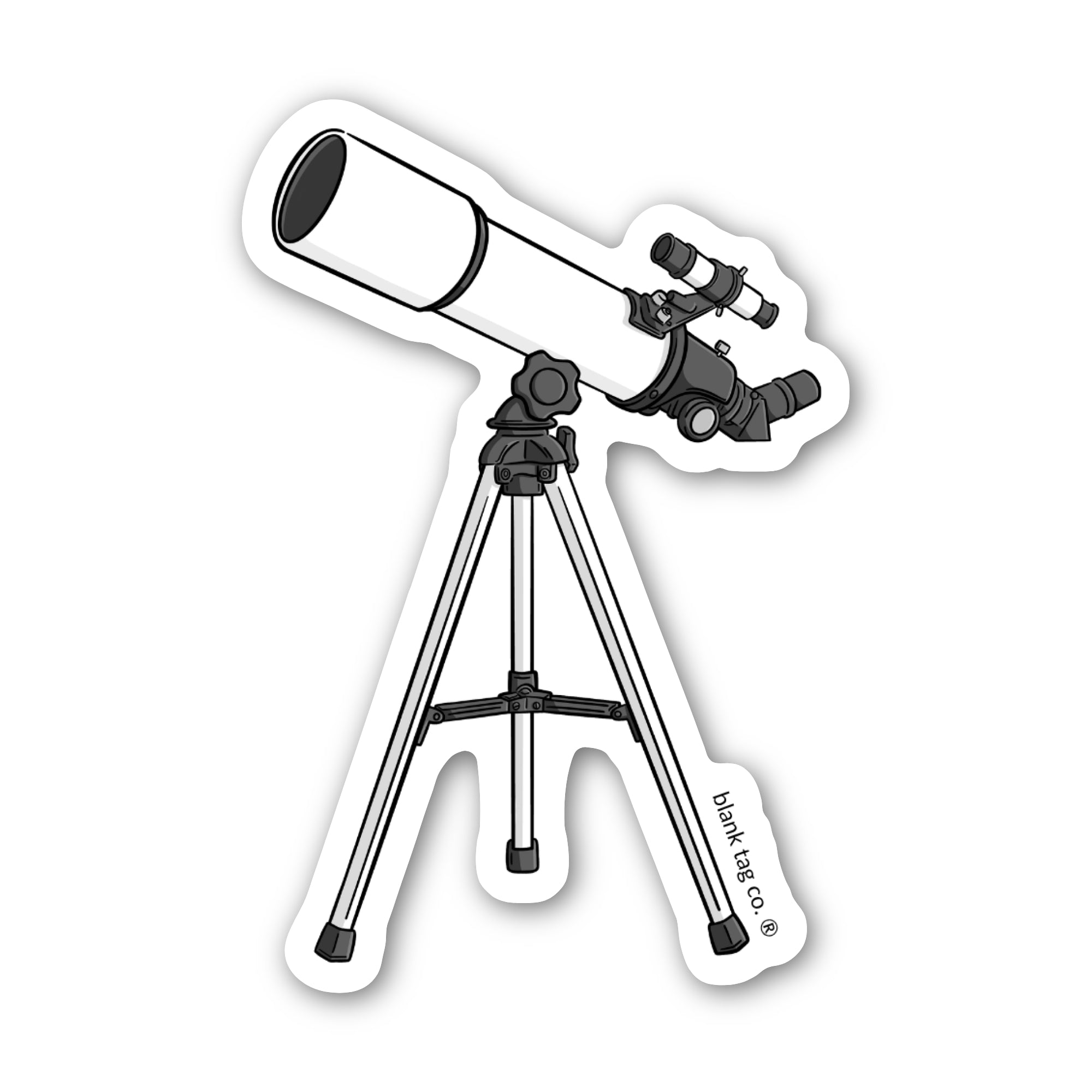Blank Tag Co.® Waterproof Sticker - Telescope