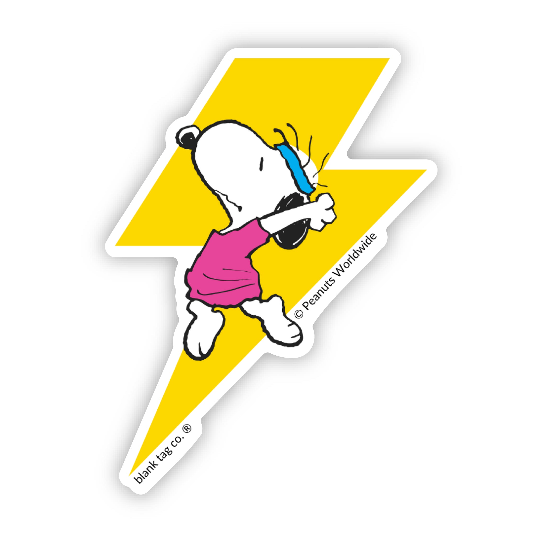 Blank Tag Co.® Waterproof 80's Dancing Snoopy Sticker