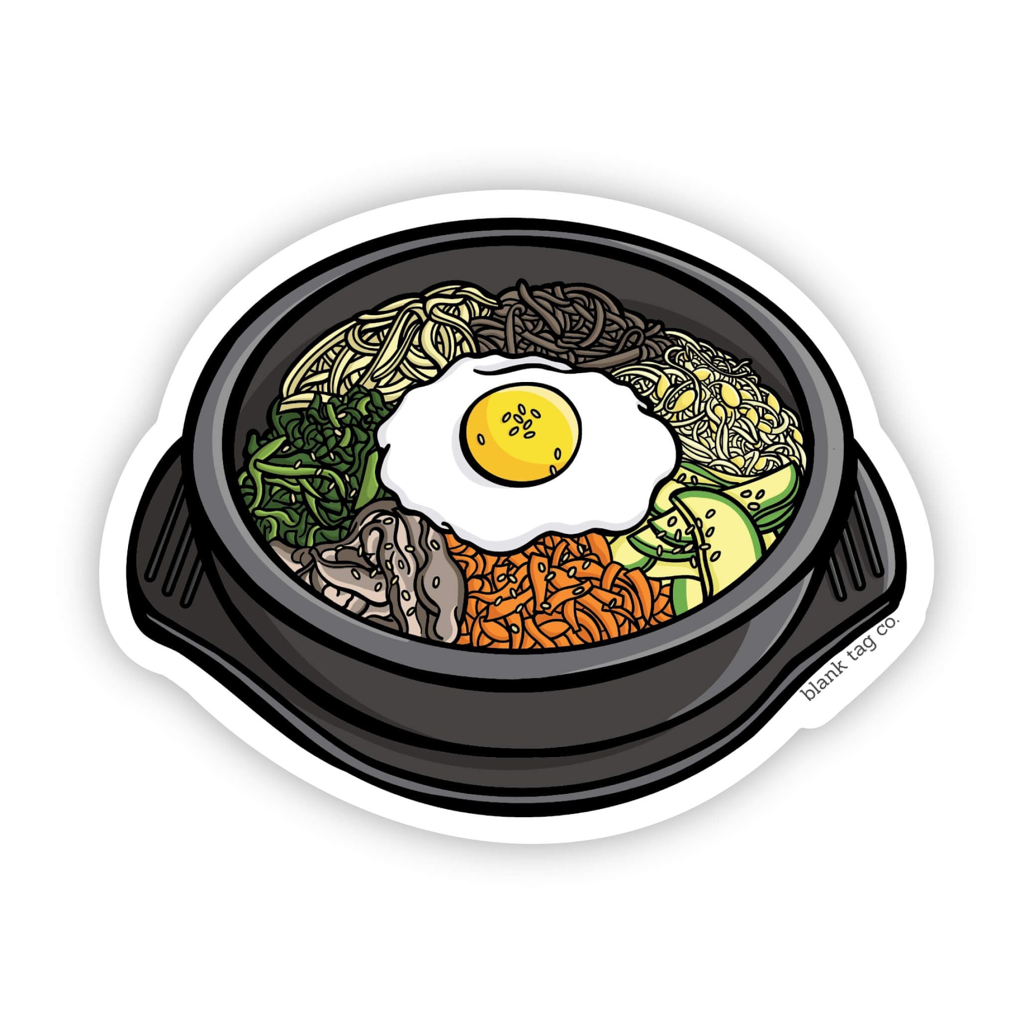 Blank Tag Co.® Waterproof Sticker - Bibimbap