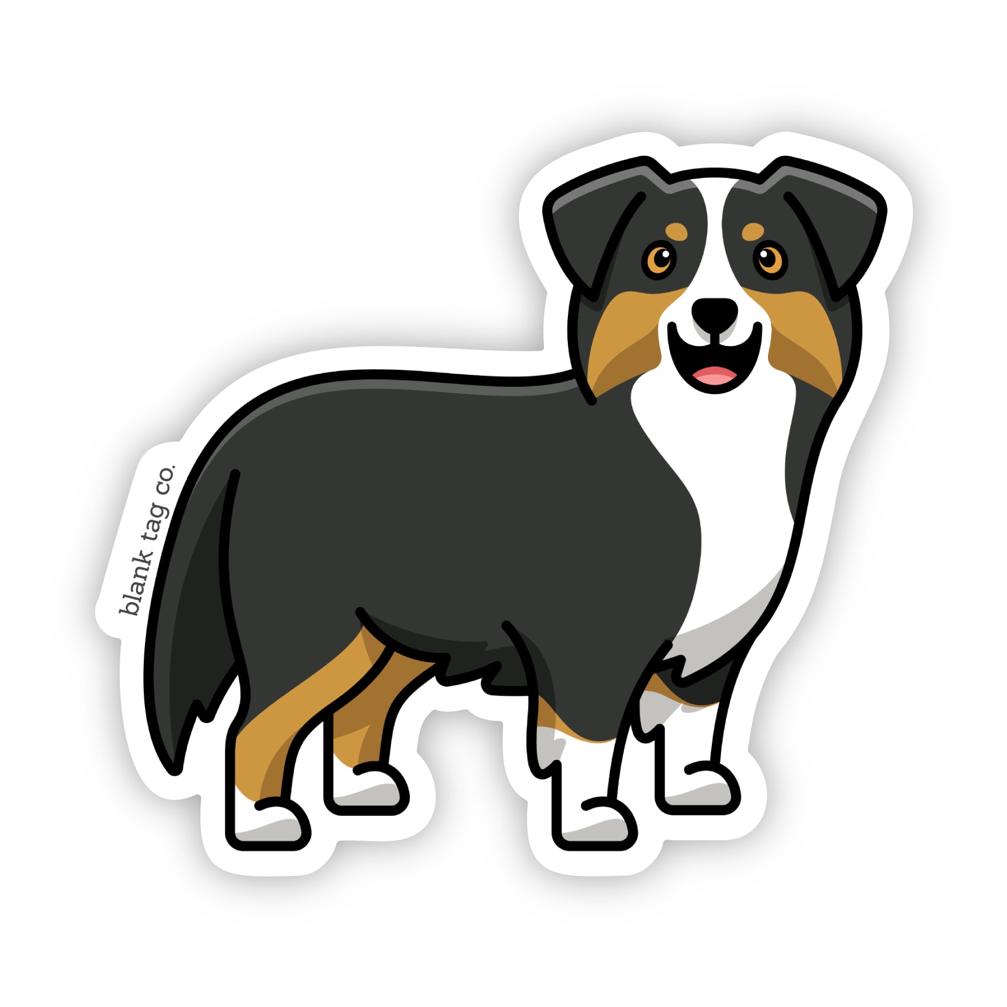 Blank Tag Co.® Waterproof Australian Shepherd Sticker