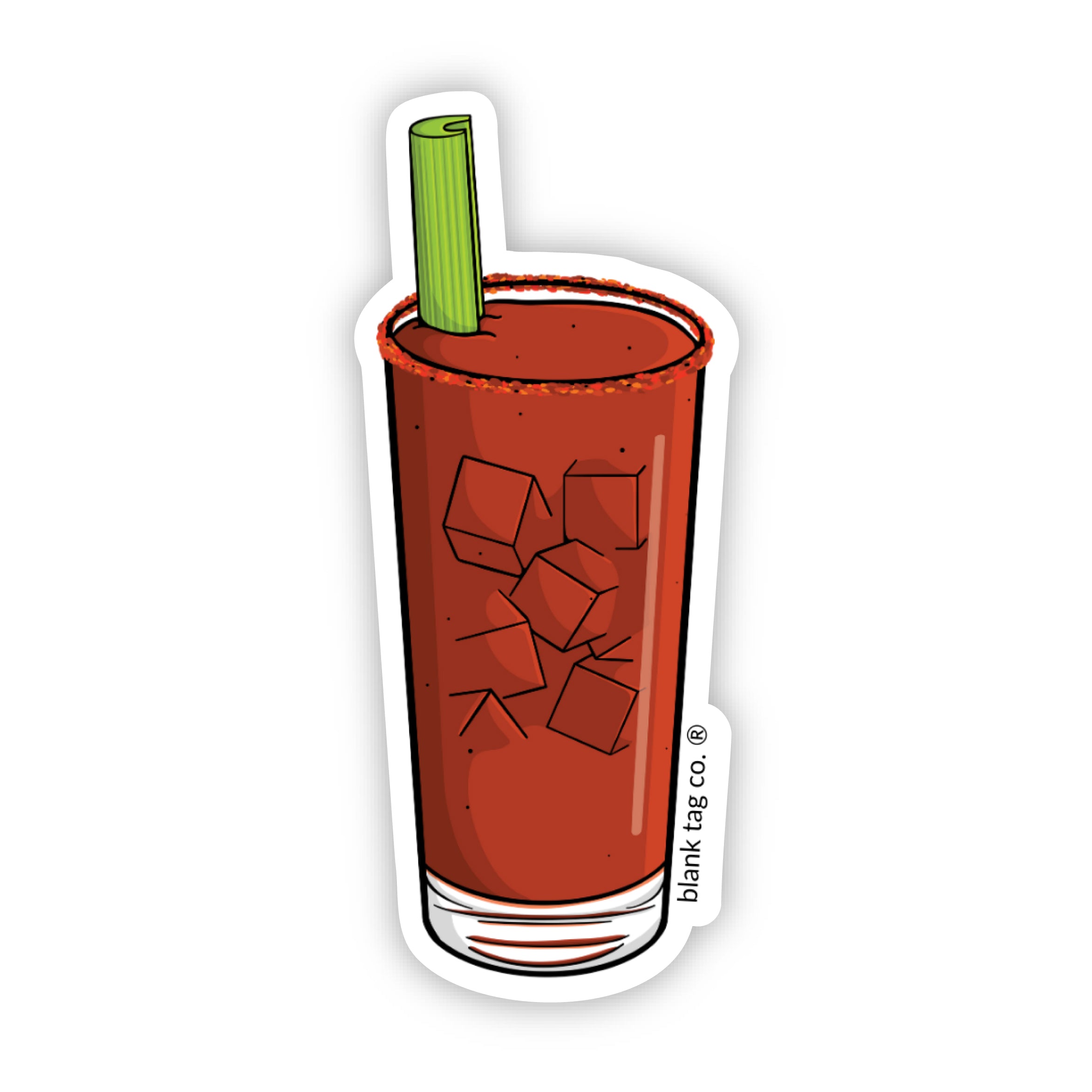 Blank Tag Co.® Waterproof Bloody Mary Sticker