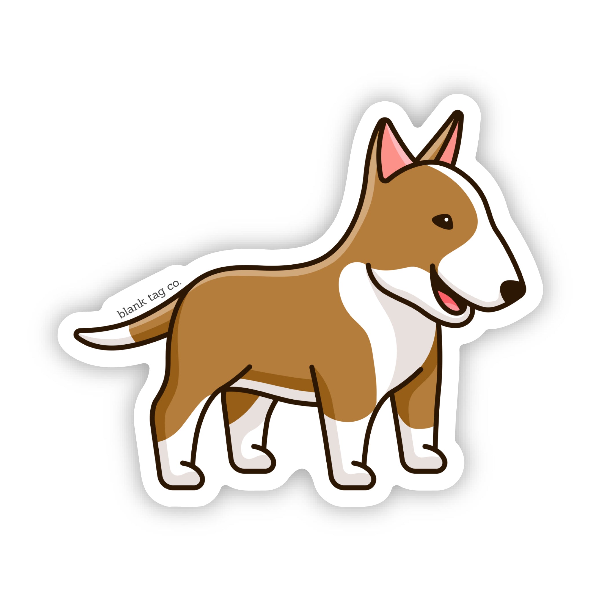 Blank Tag Co.® Waterproof Bull Terrier Sticker