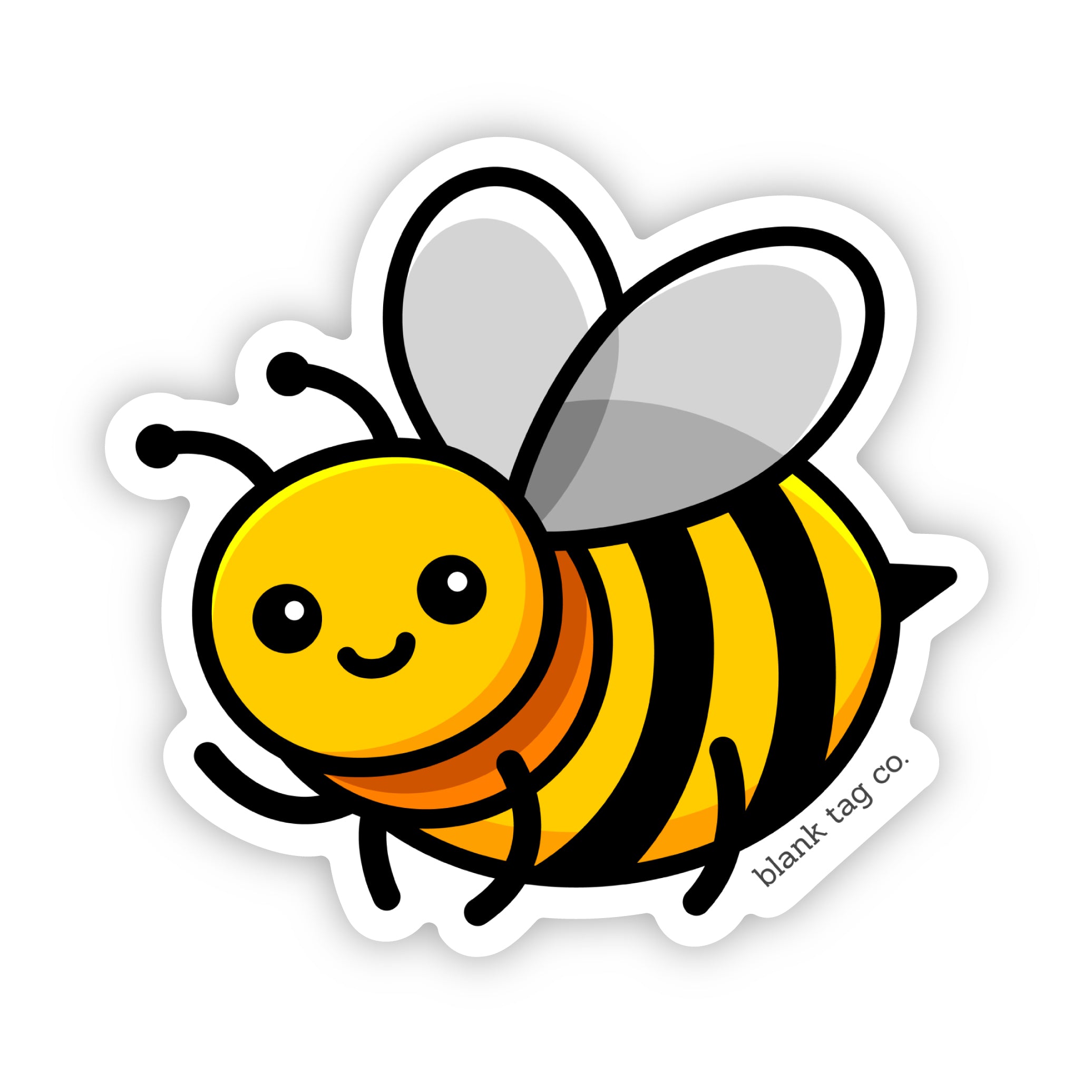 Blank Tag Co.® Waterproof Bumble Bee Sticker