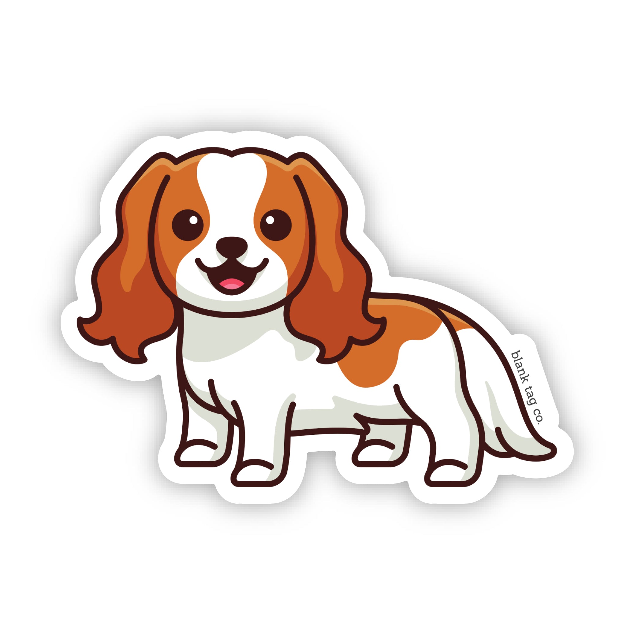 Blank Tag Co.® Waterproof Cavalier King Charles Spaniel Sticker