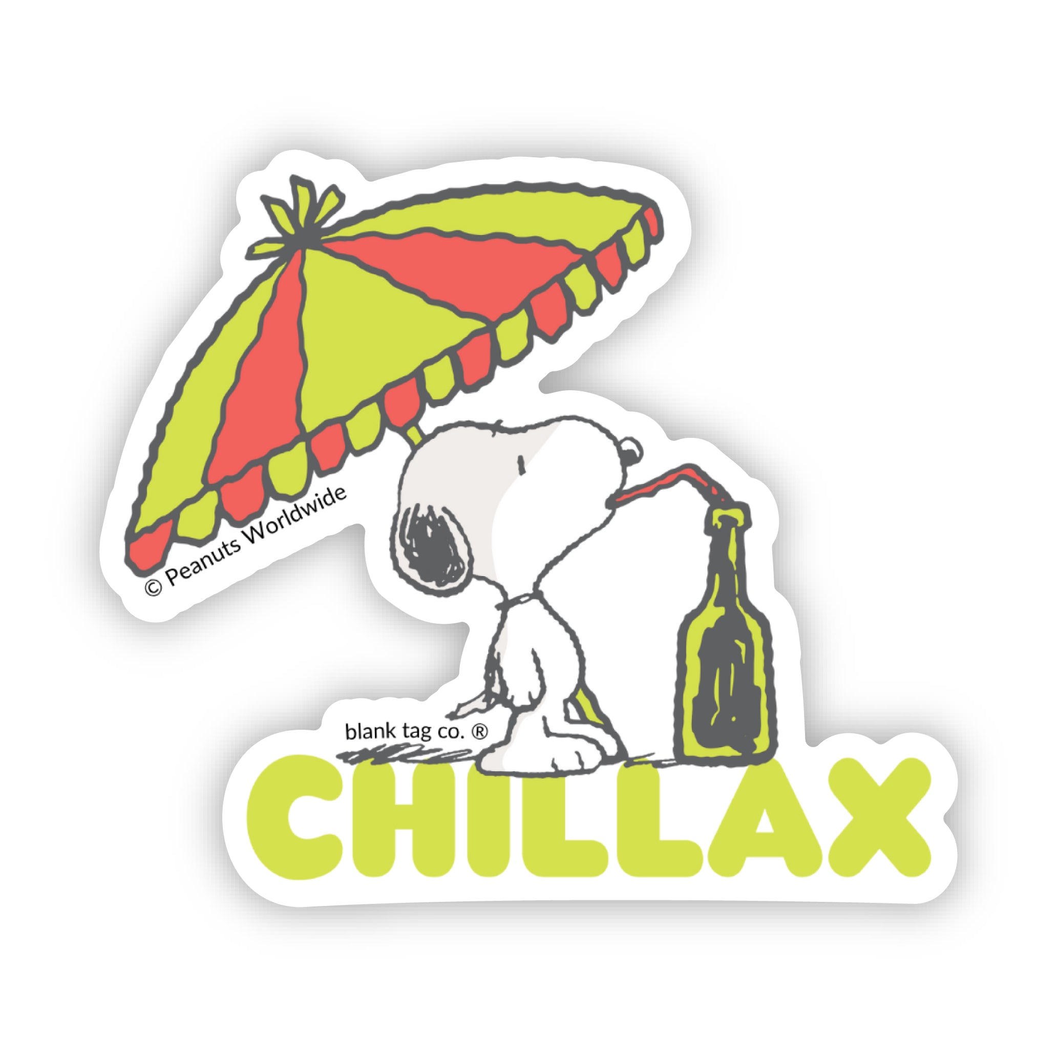 Peanuts® Chillax Waterproof Sticker