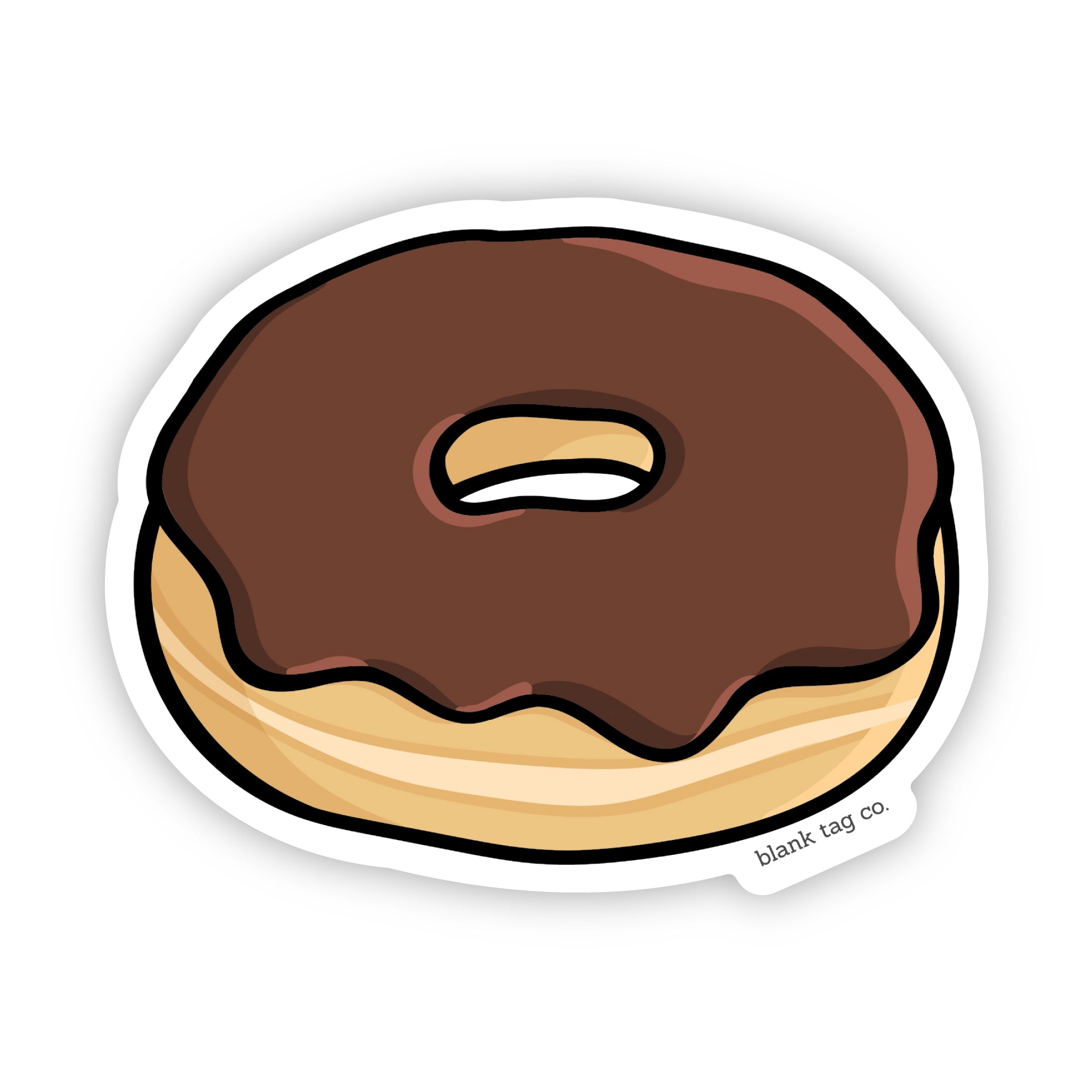 Blank Tag Co.® Waterproof Sticker - Chocolate Glaz