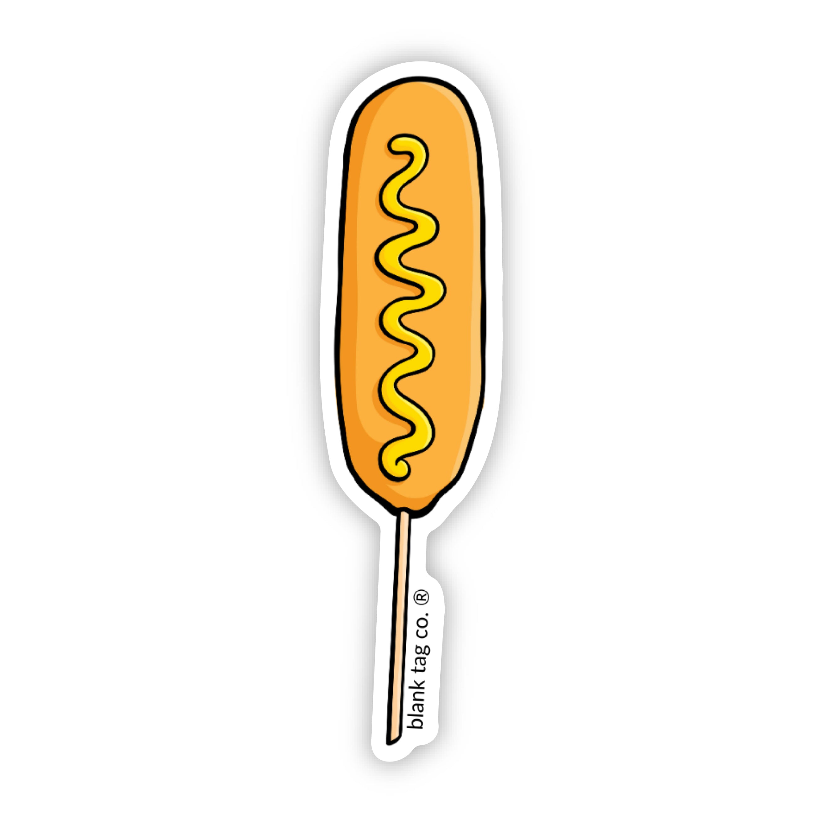 Blank Tag Co.® Waterproof Corndog Sticker