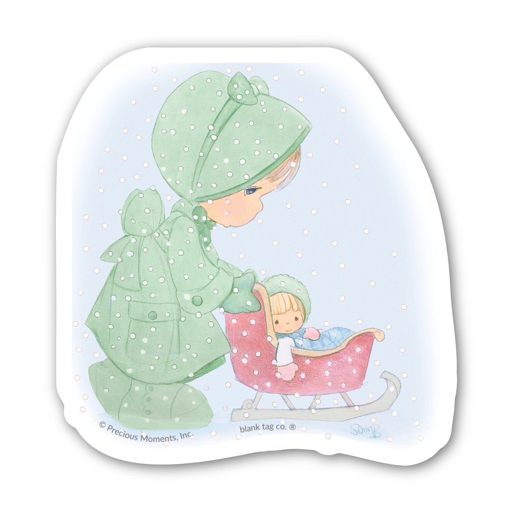 Precious Moments® Dashing Through The Snow Sticker