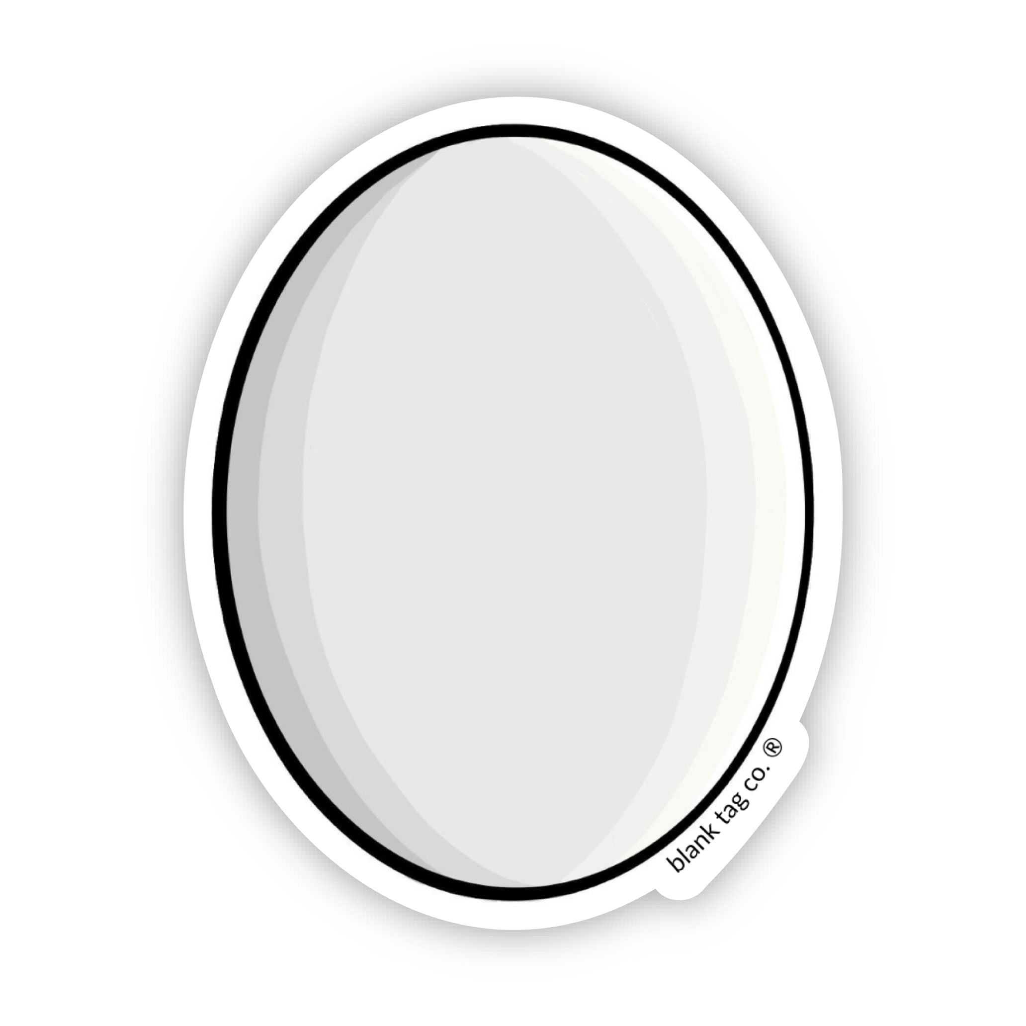 Blank Tag Co.® Waterproof Egg Sticker