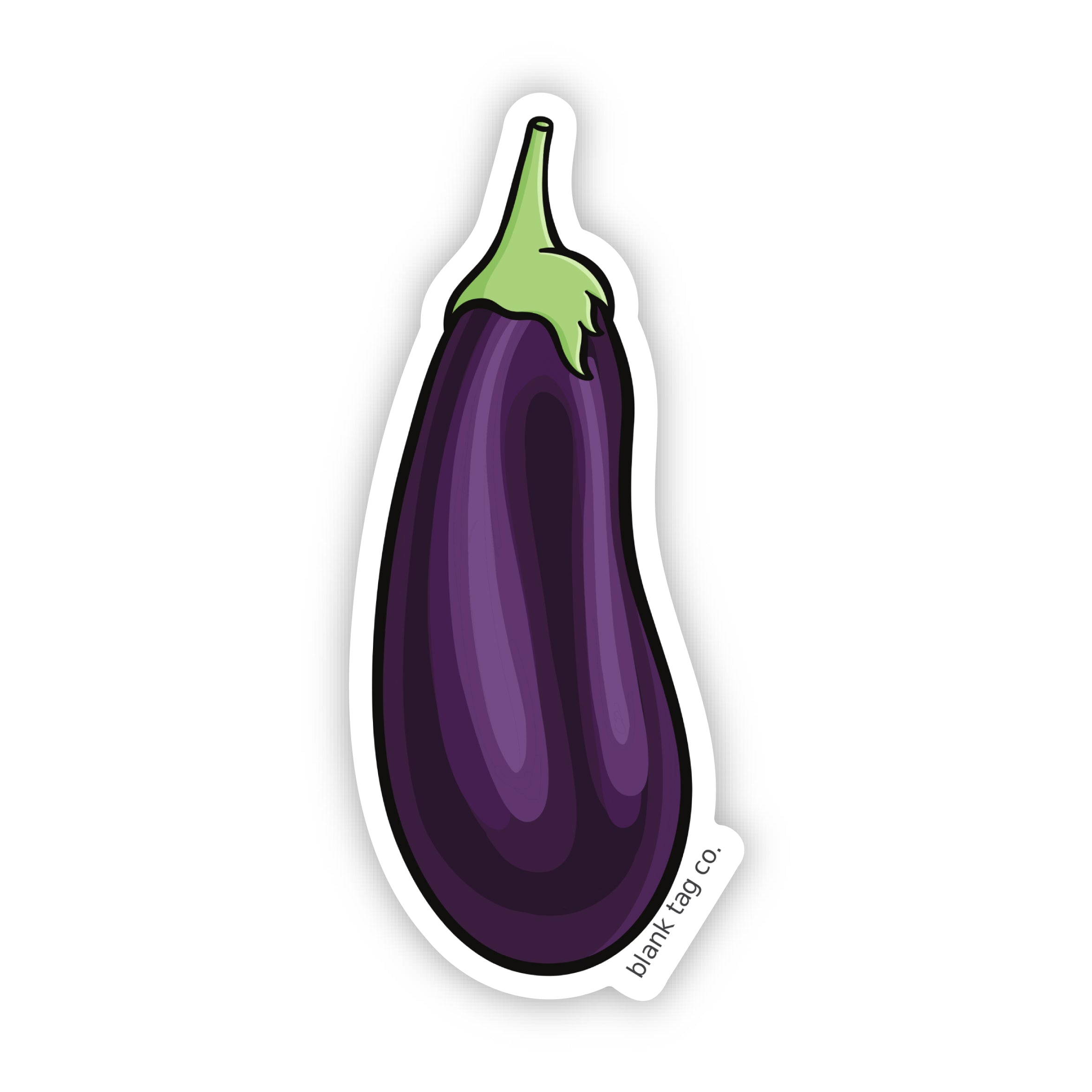 Blank Tag Co.® Waterproof Sticker - Eggplant