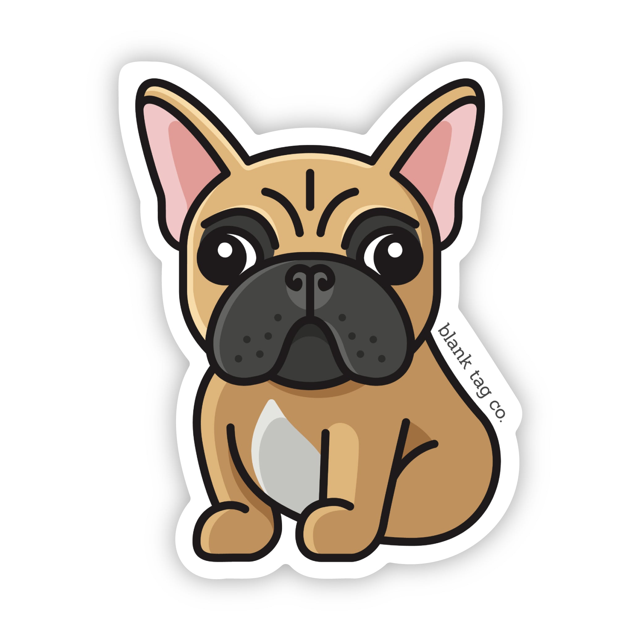 Blank Tag Co.® French Bulldog Waterproof Sticker