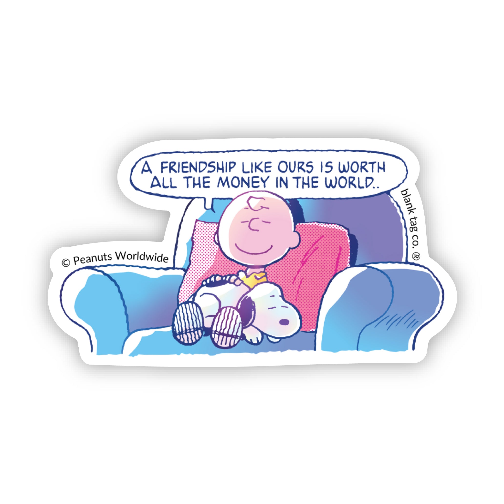 Peanuts® Friendship Like Ours Waterproof Sticker