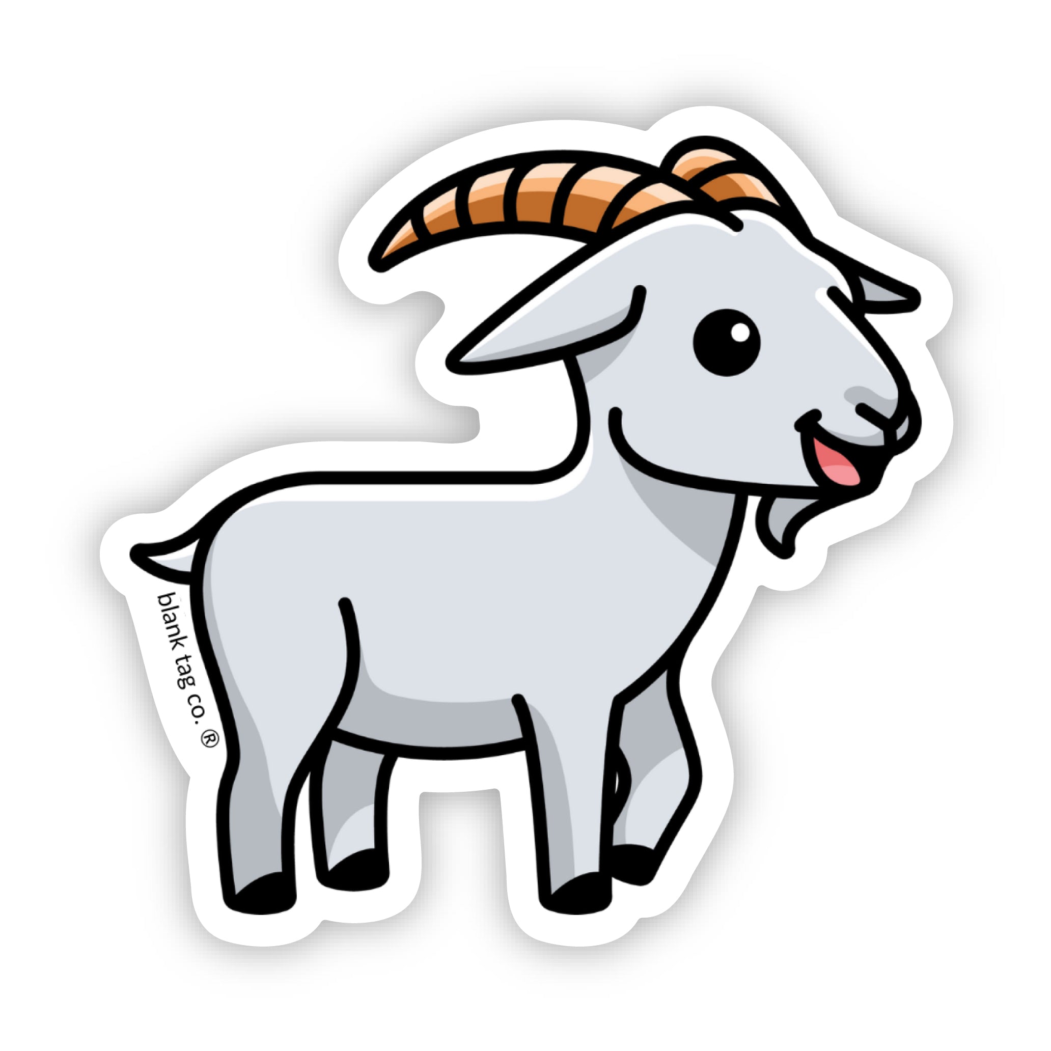 Blank Tag Co.® Goat Waterproof Sticker