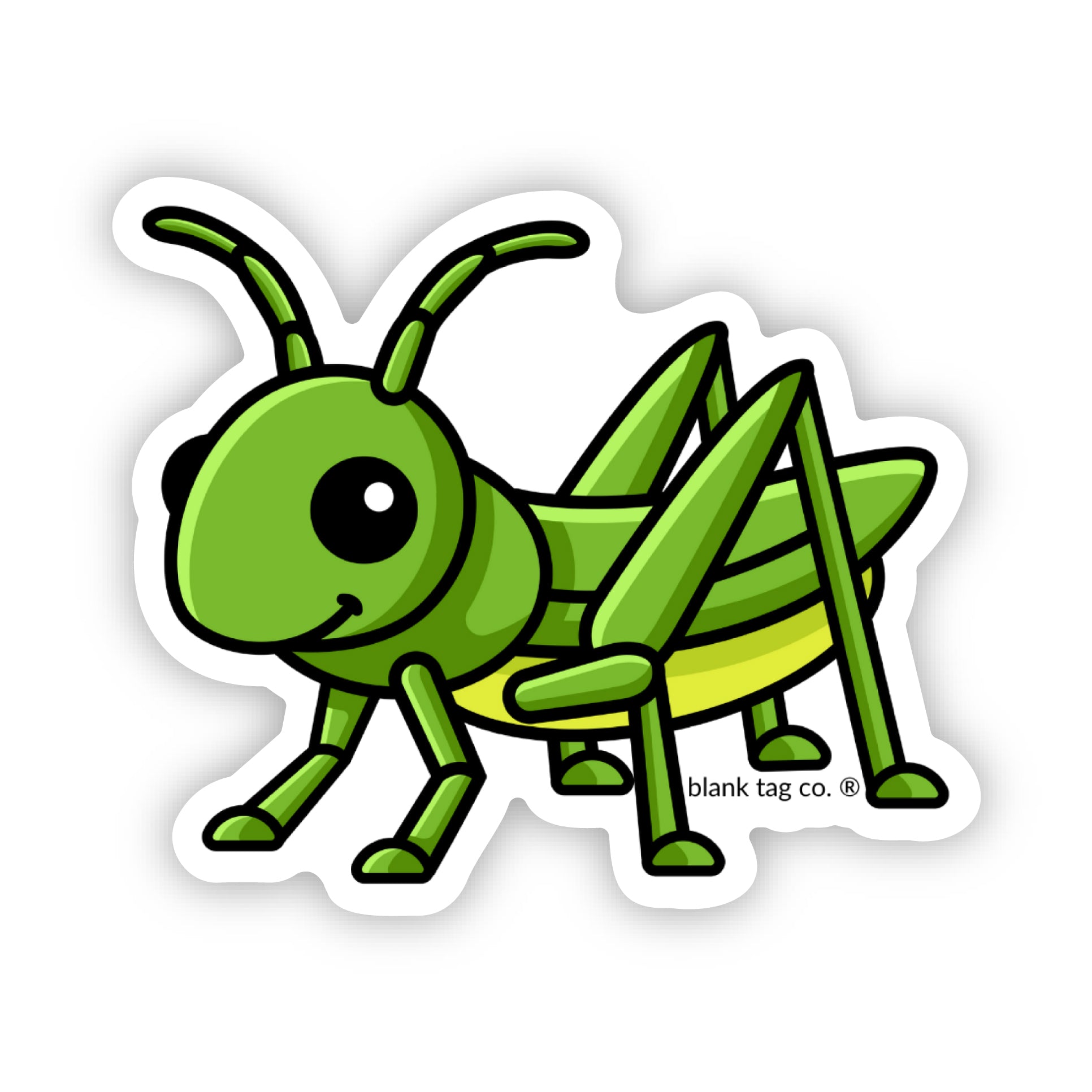 Blank Tag Co.® Grasshopper Waterproof Sticker