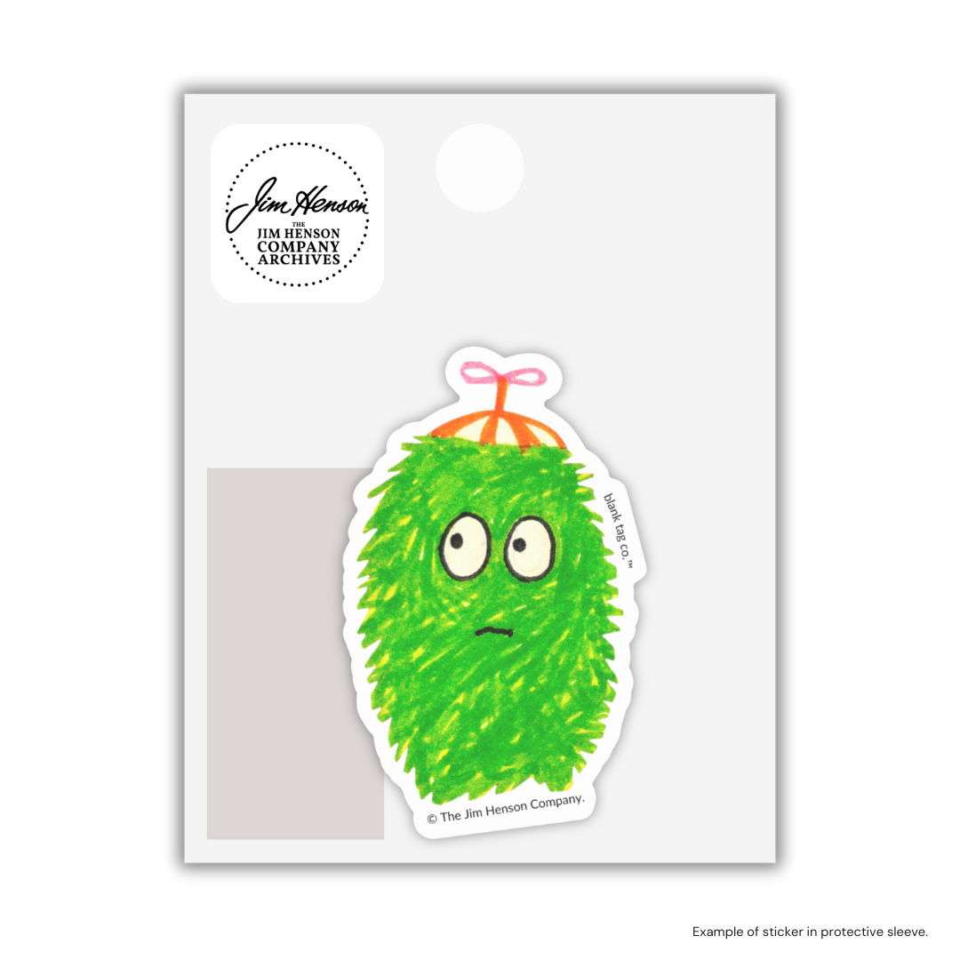 The Green Shaggy Shape Sticker