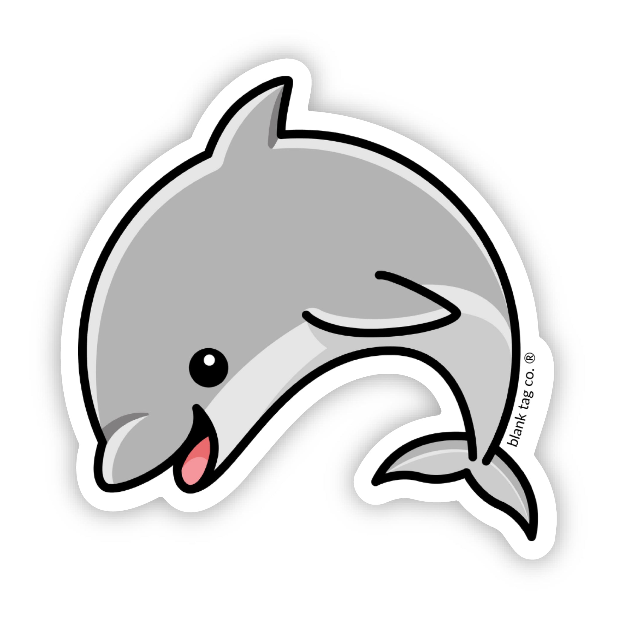 Blank Tag Co.® Dolphin Waterproof Sticker