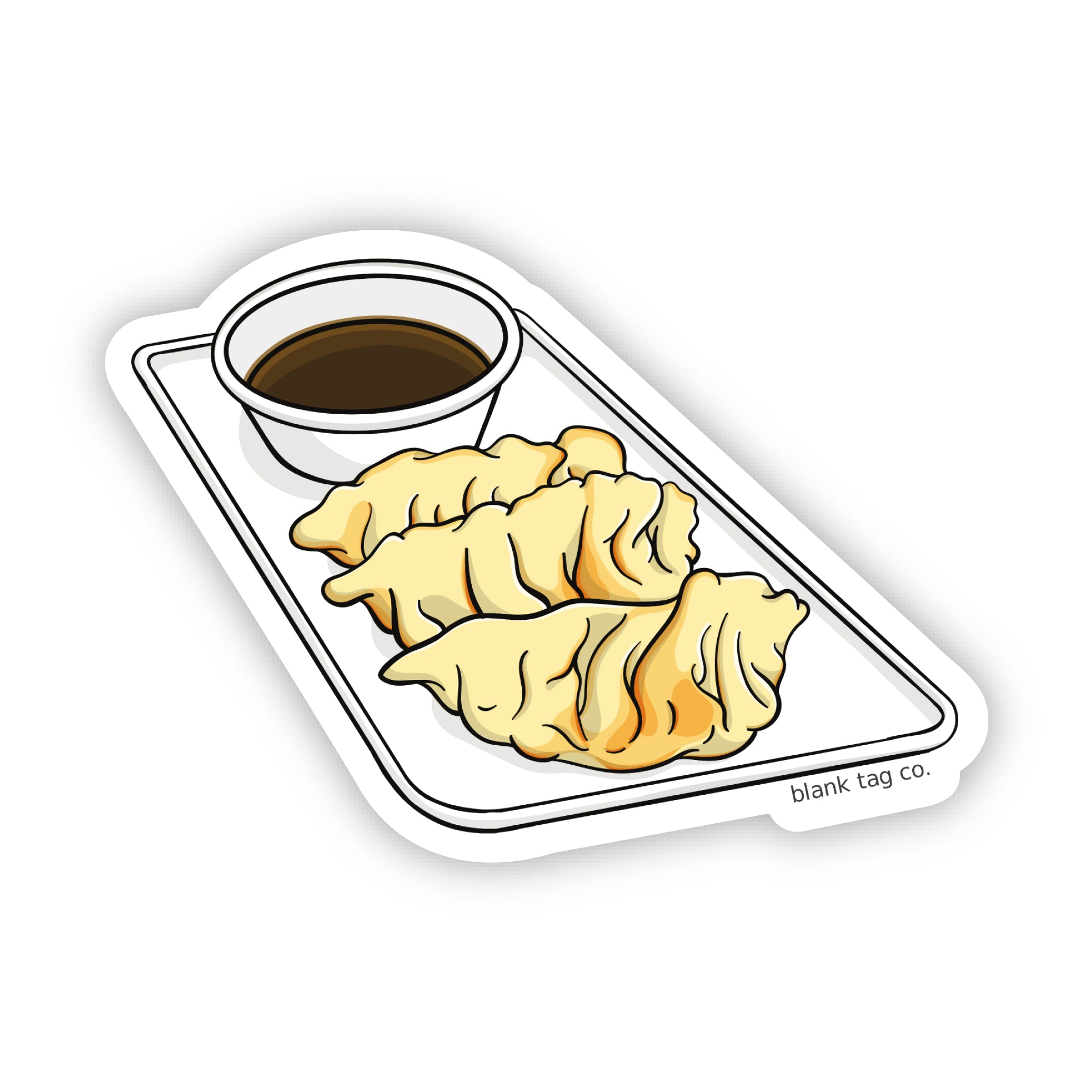 Blank Tag Co.® Gyoza Waterproof Sticker