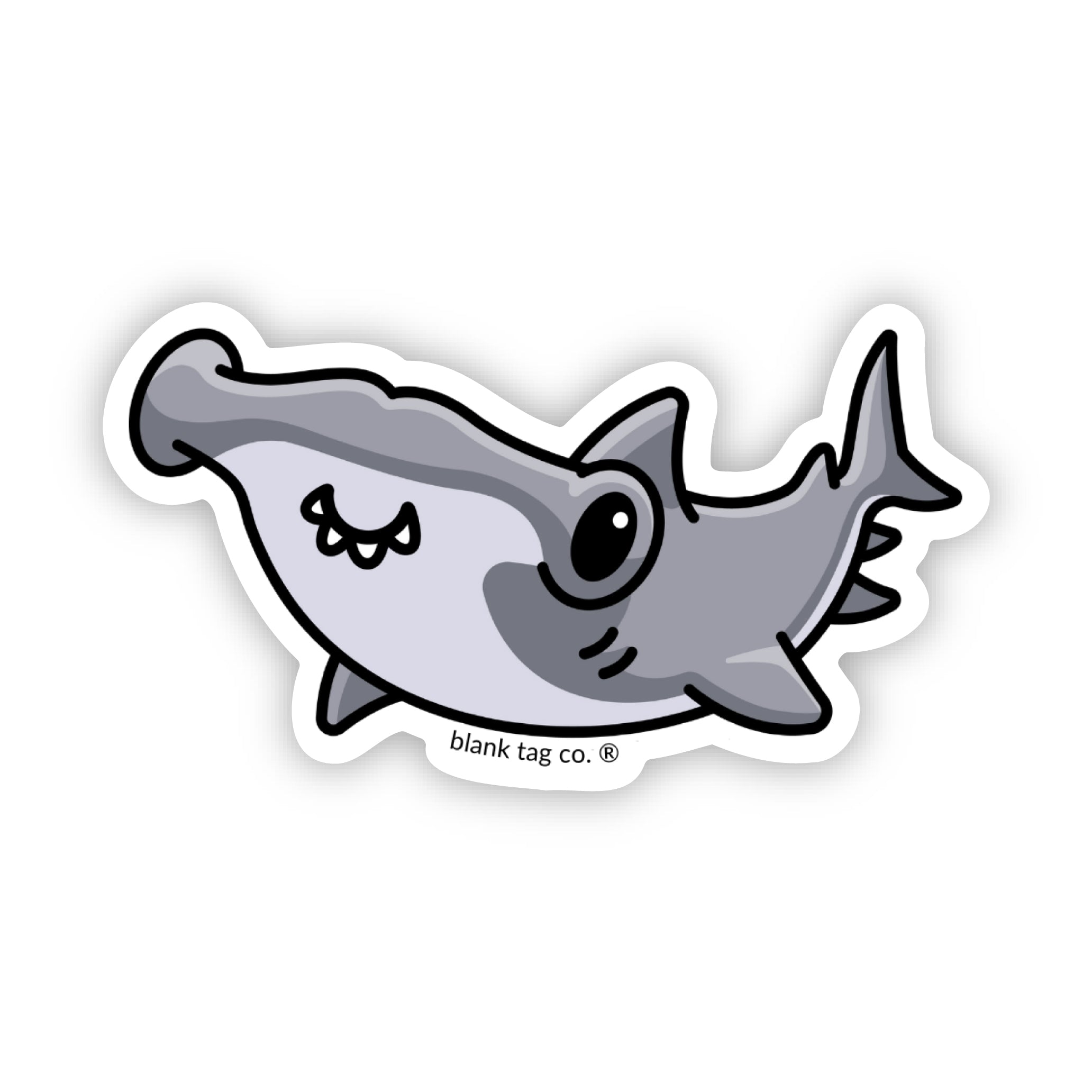 Blank Tag Co.® Waterproof Hammerhead Shark Sticker