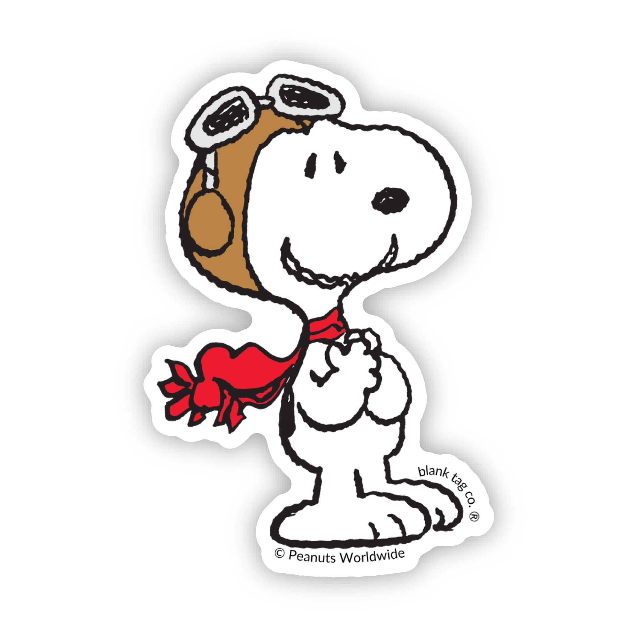 Peanuts® Happy Flying Ace Waterproof Sticker
