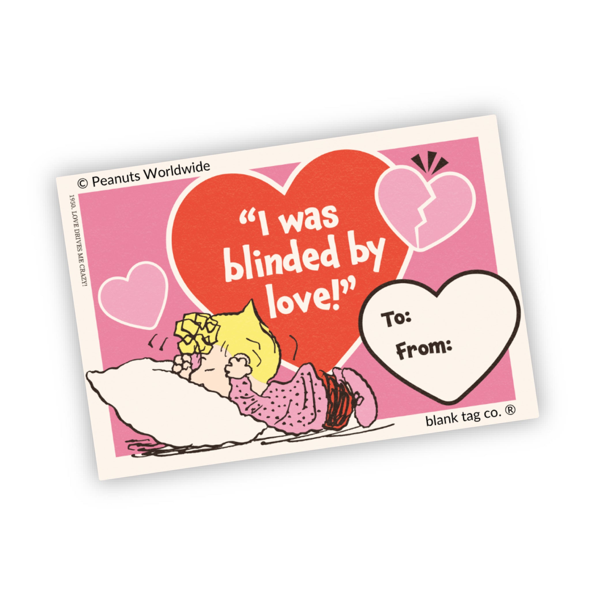 Peanuts® I Was Blinded By Love Waterproof Sticker